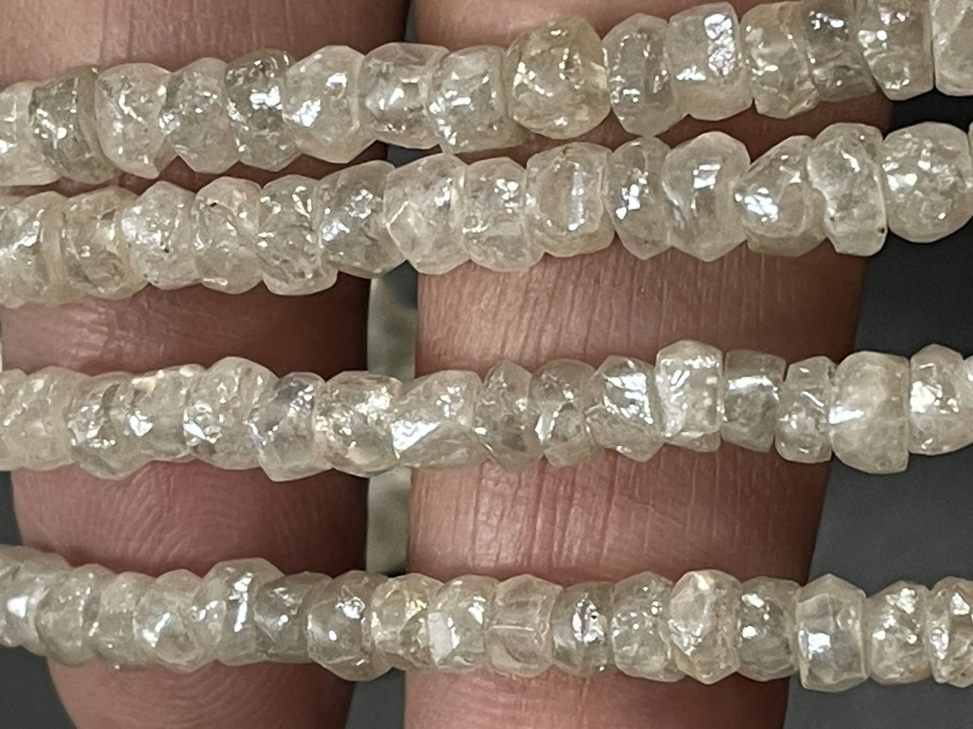 Zircon Rondelle Organic Cut Faceted