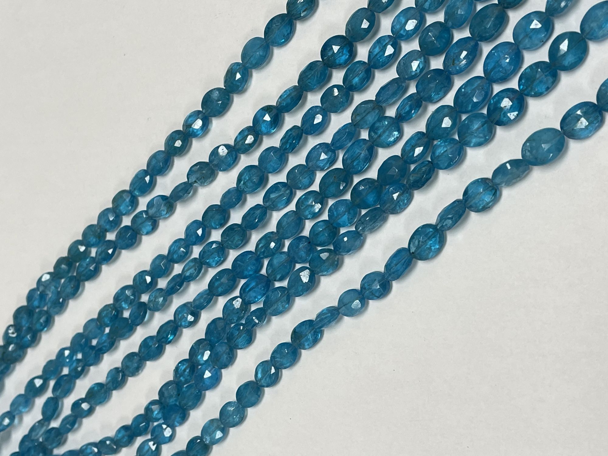 Blue Apatite Oval Faceted