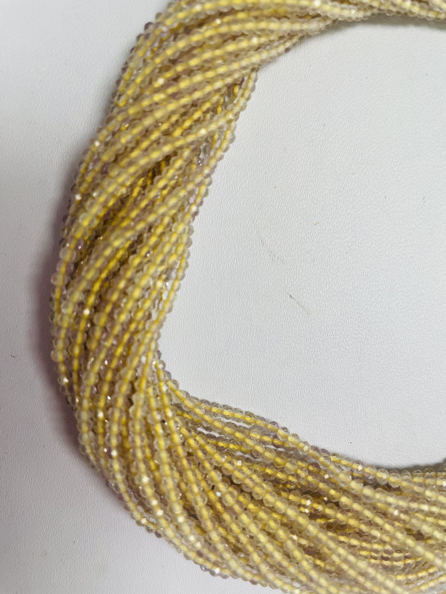 Ametrine Rondelle Facted