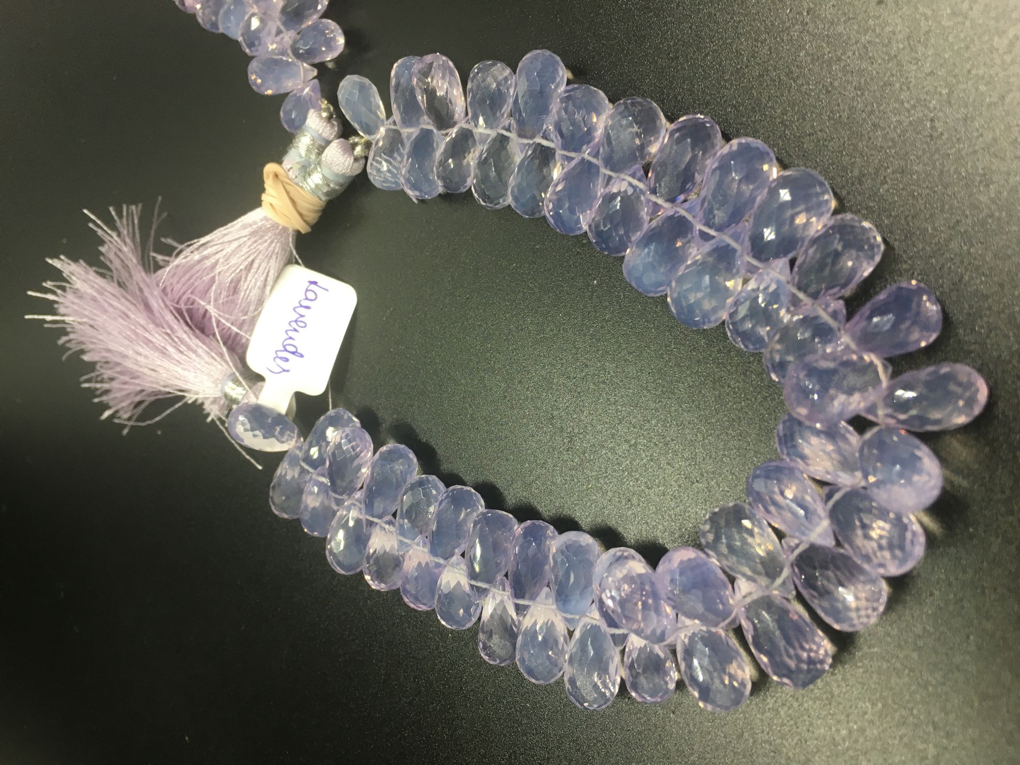 Scorolite Drops Faceted