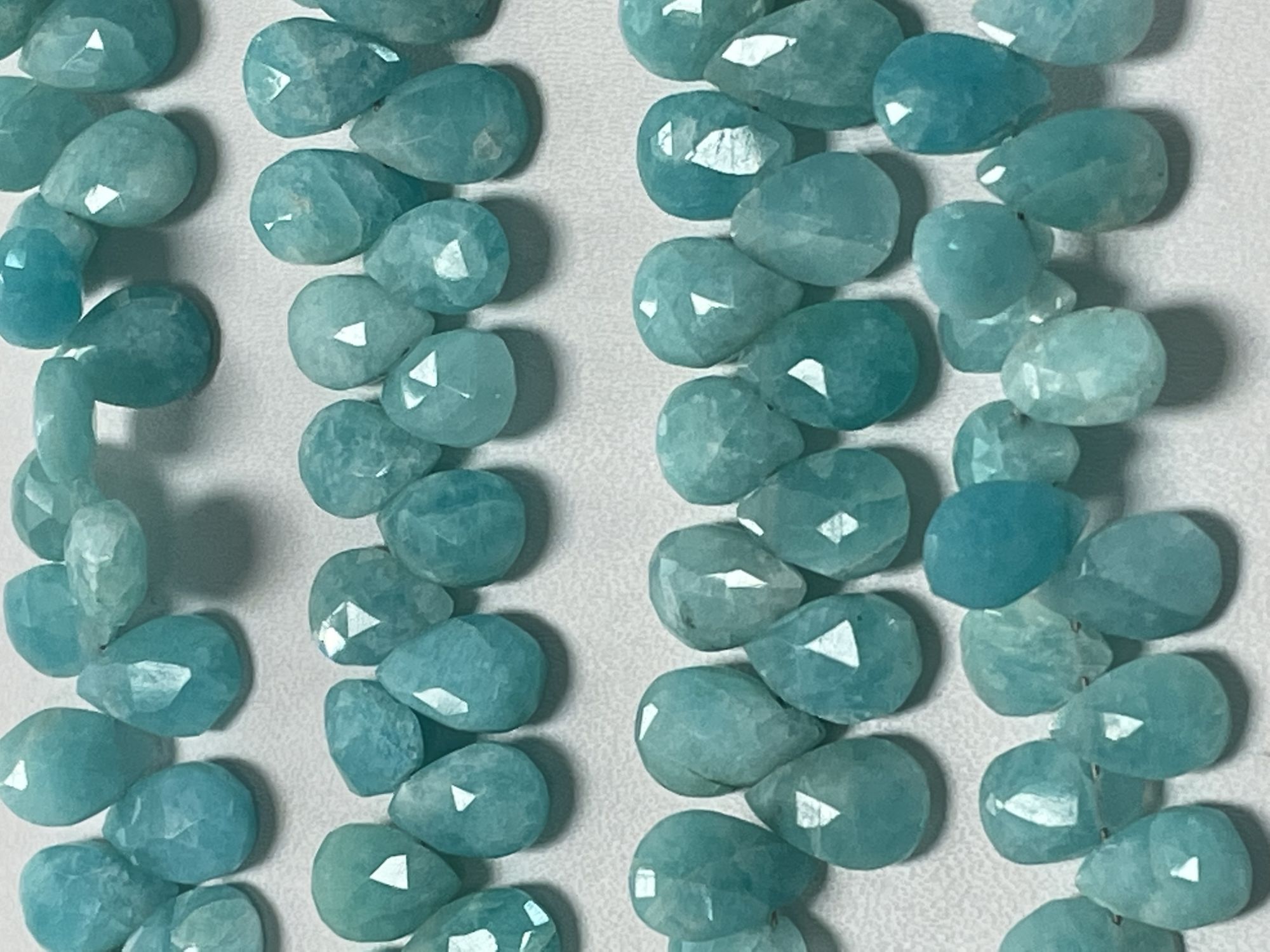 Amazonite Pear Faceted