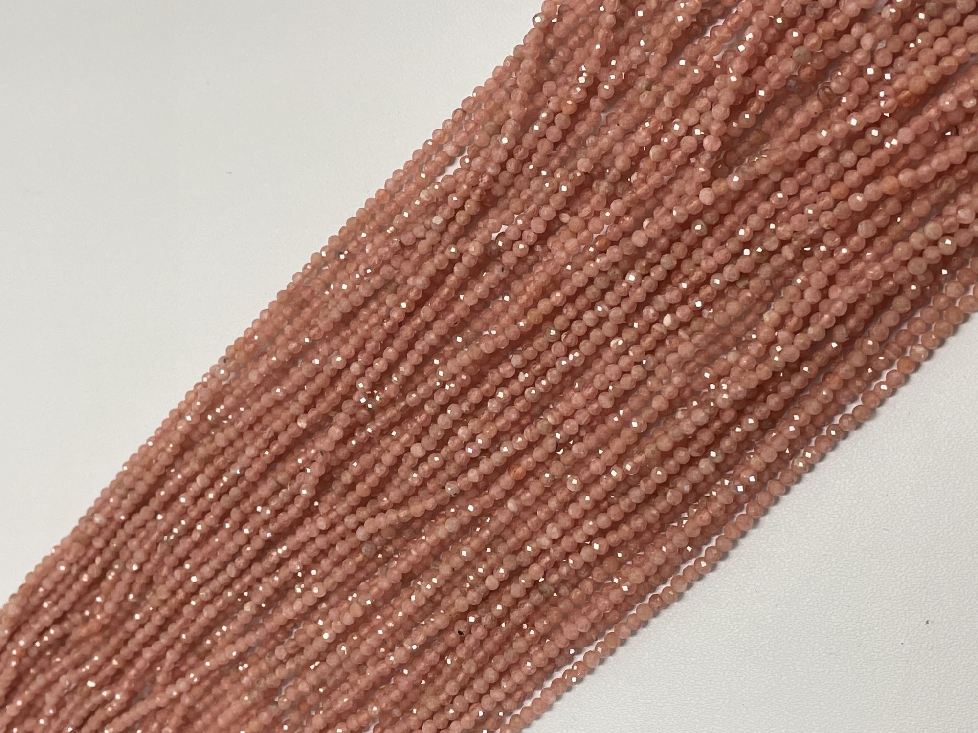 Rhodochrosite Rondelle Faceted