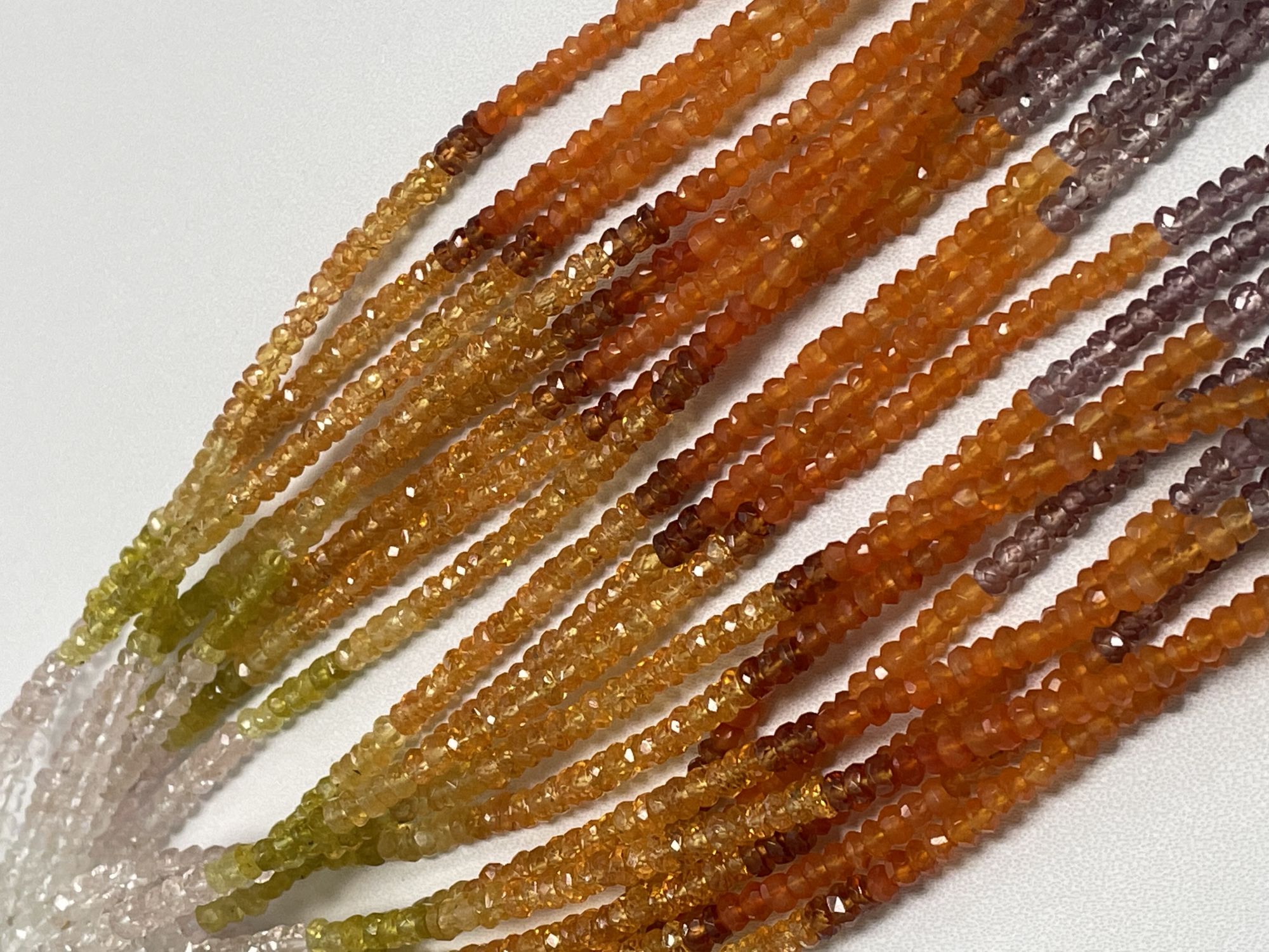 Multistone Rondelle Faceted