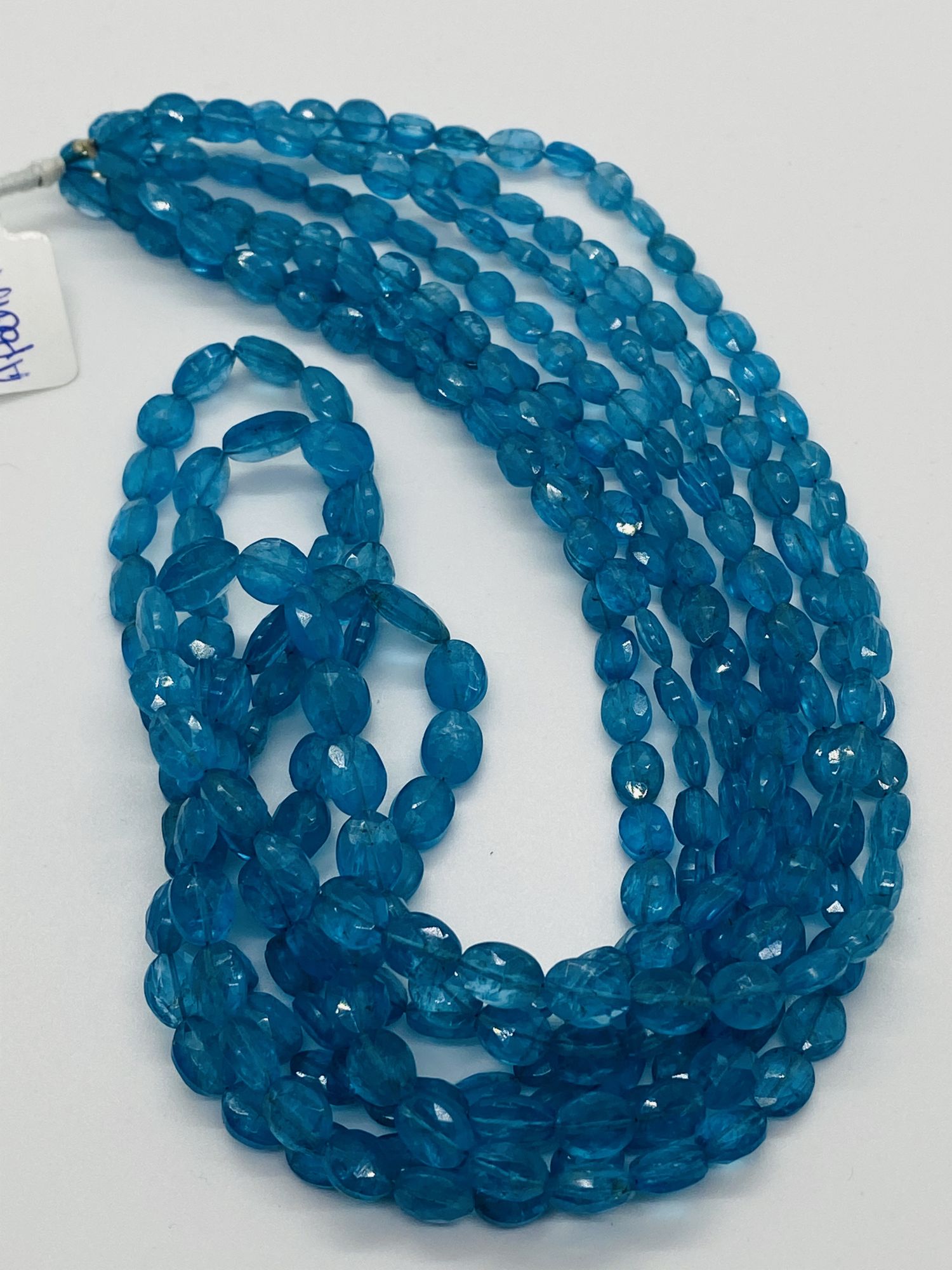 Peacock Apatite Ovals Faceted