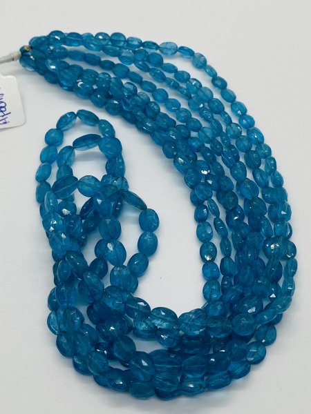 Peacock Apatite Ovals Faceted