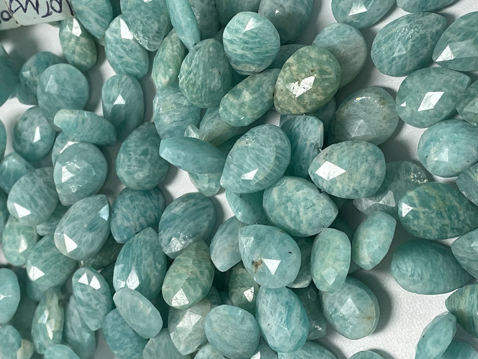 Amazonite Pear Faceted