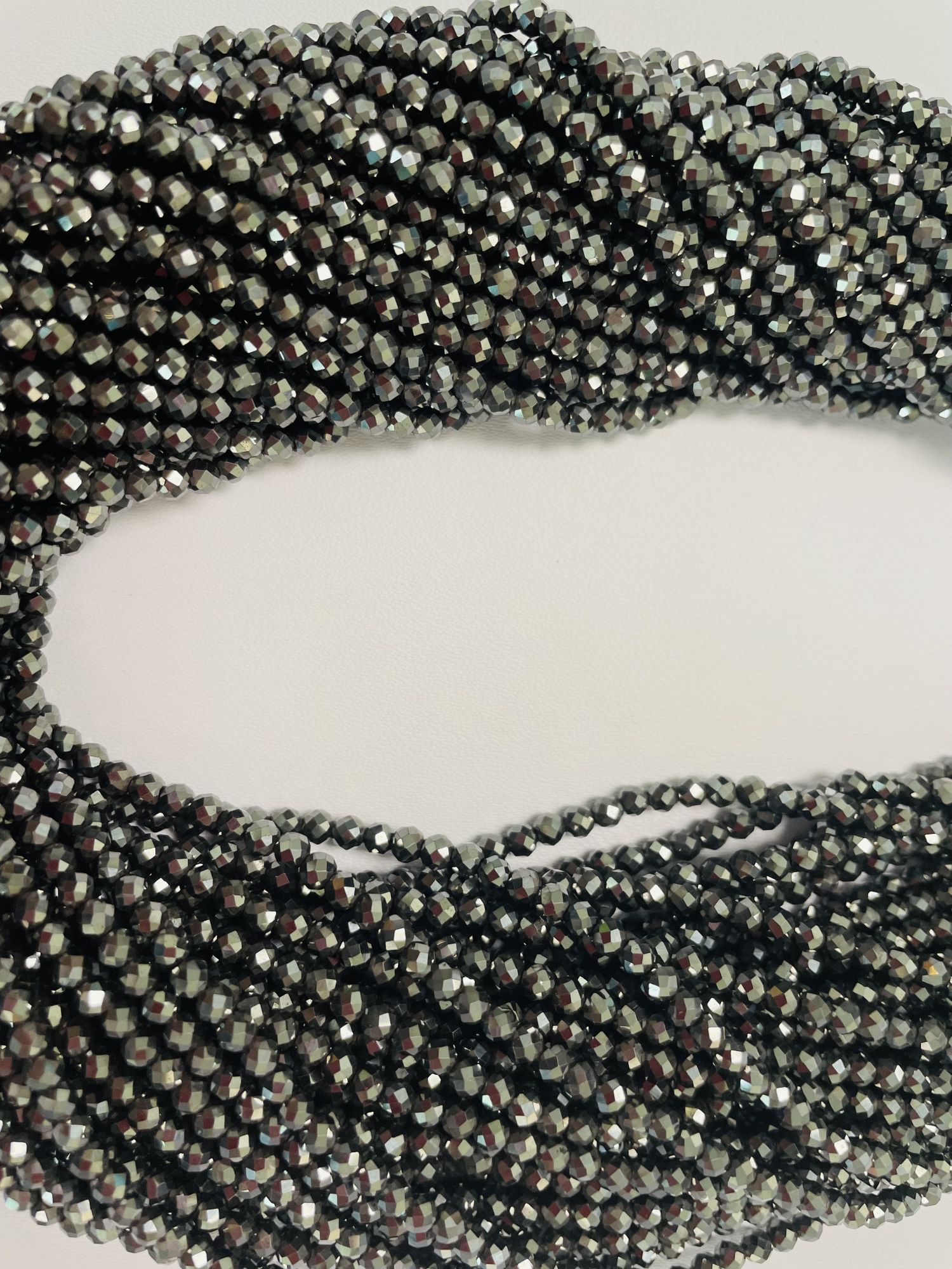 Hematite Rondelle Faceted