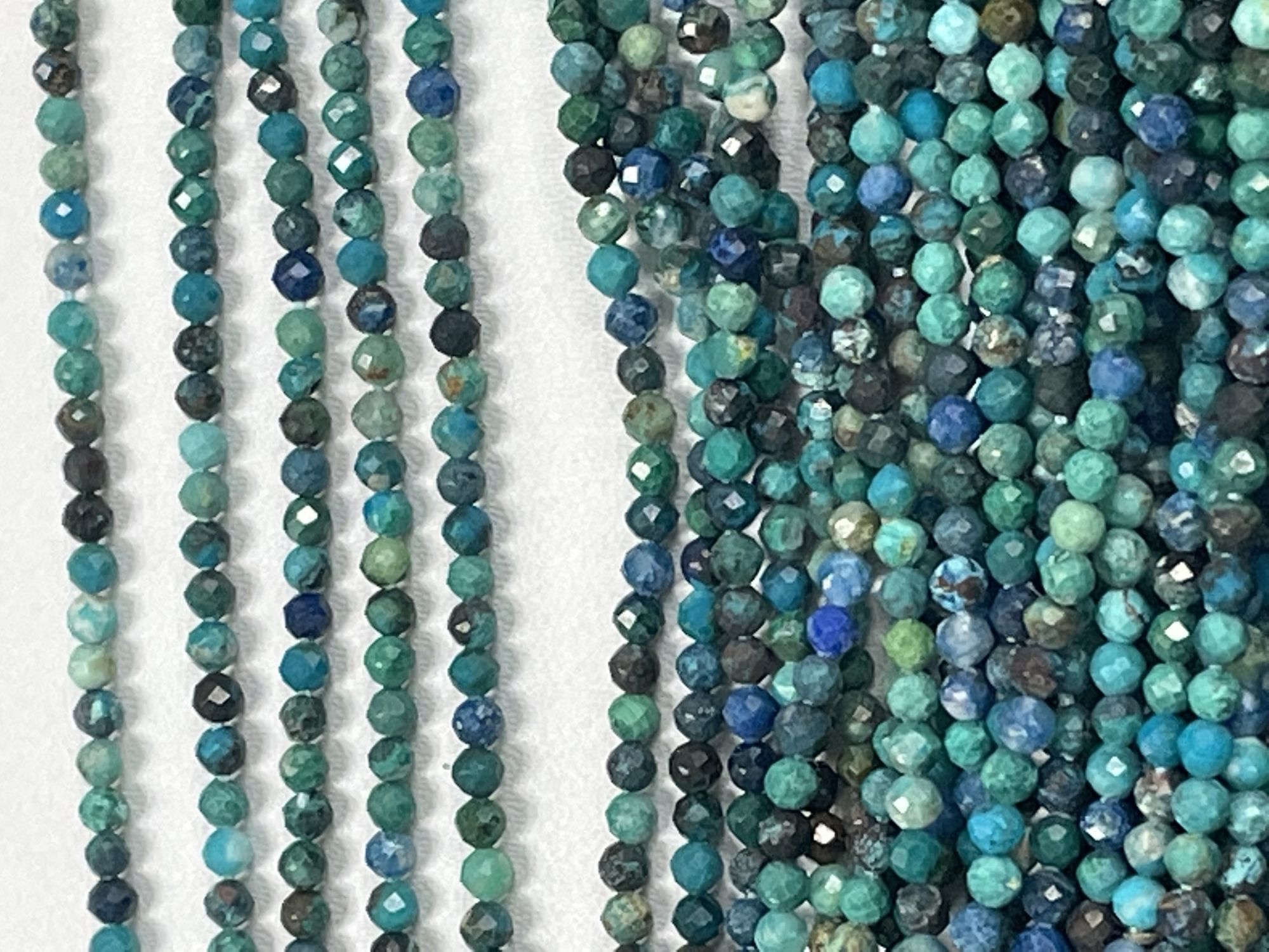 Chrysocolla Rondelle Faceted