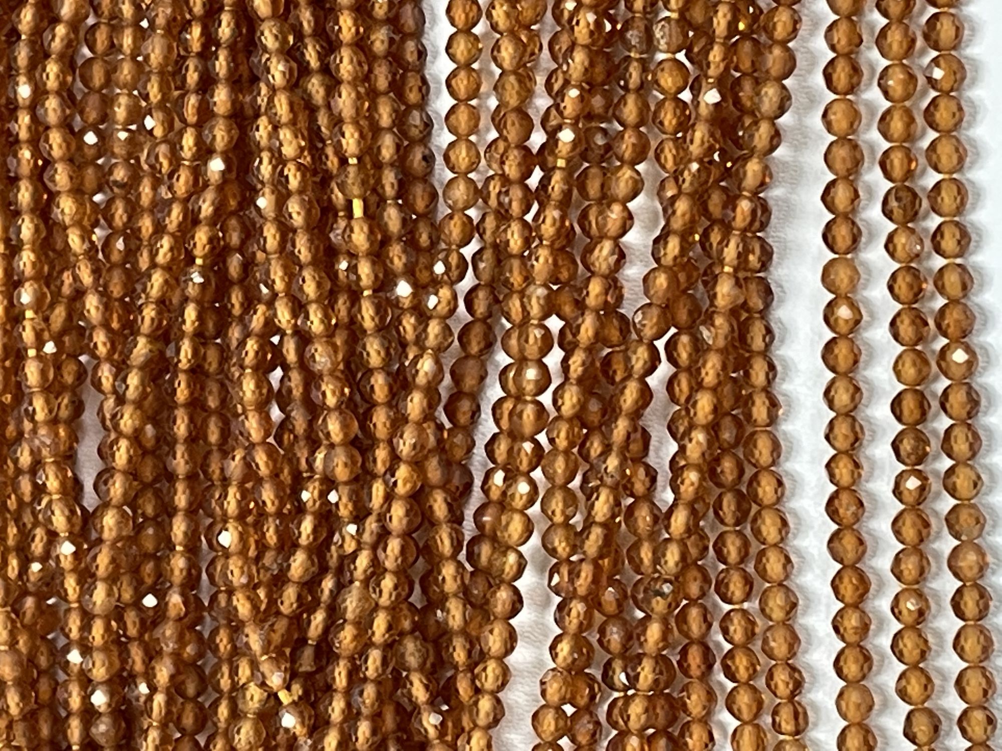 Hessonite Garnet Rondelle Faceted