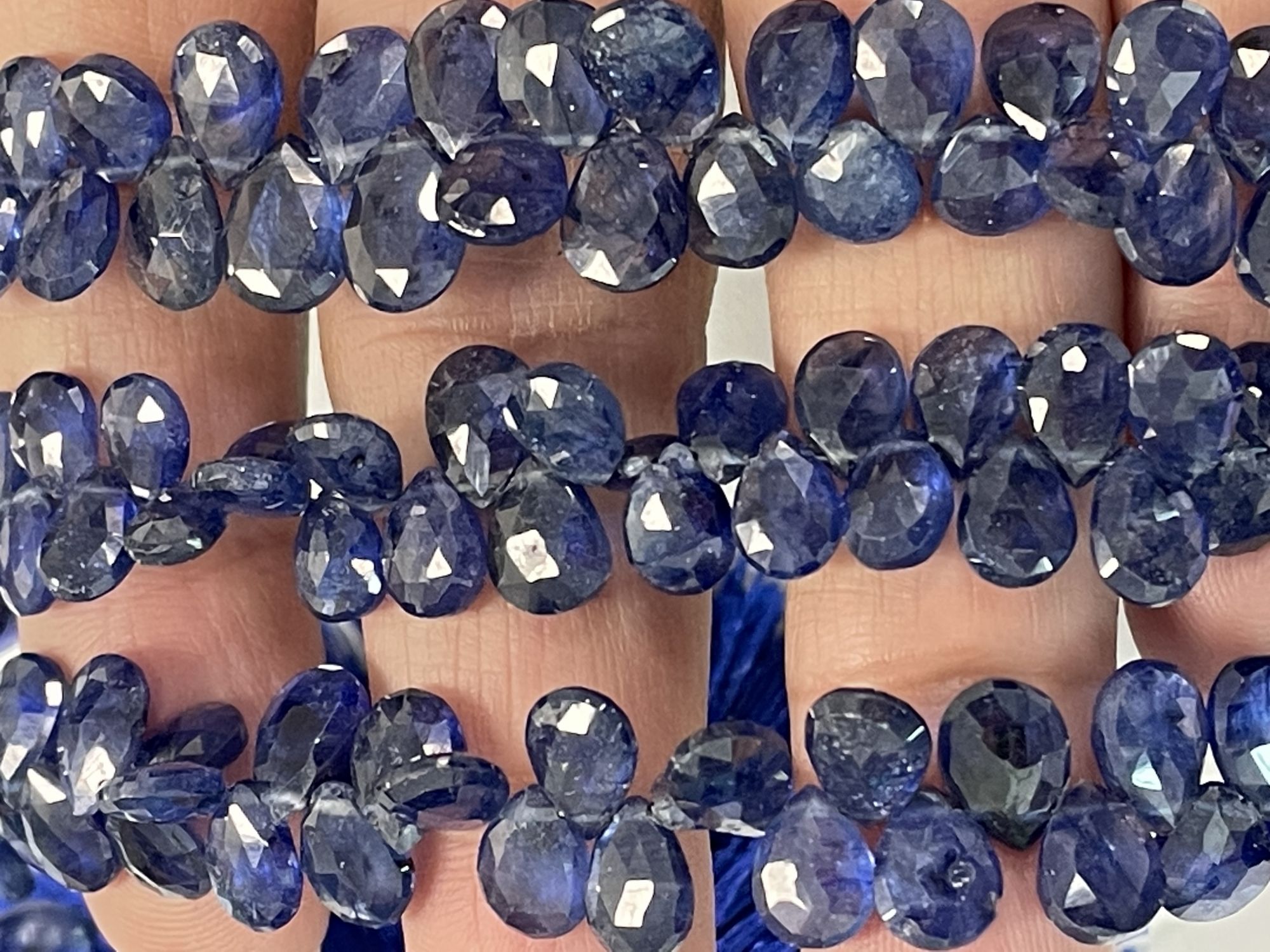 Blue Sapphire Pear Faceted