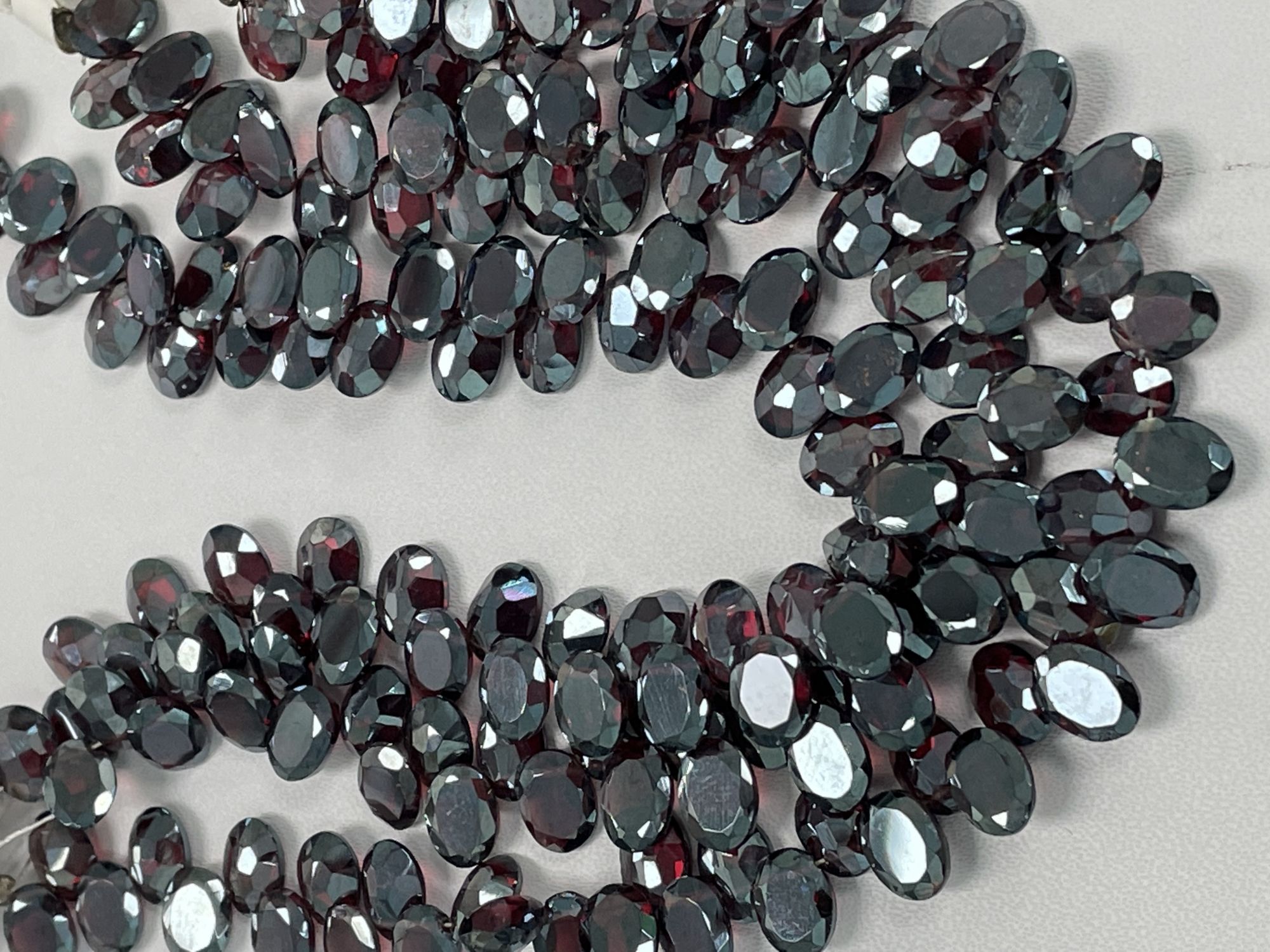 Mystic Red Garnet Oval Faceted