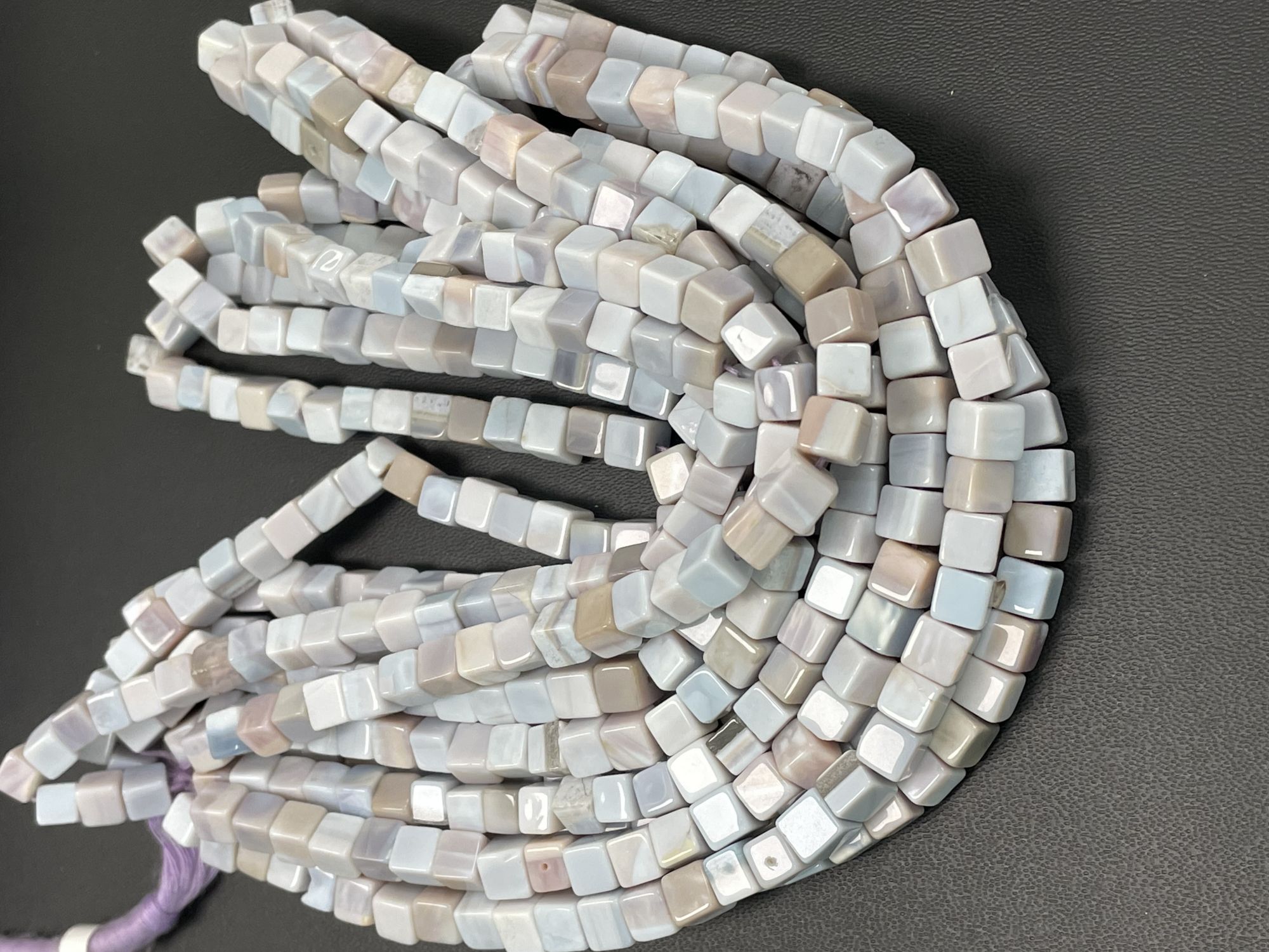 Purple Opal Cube Smooth