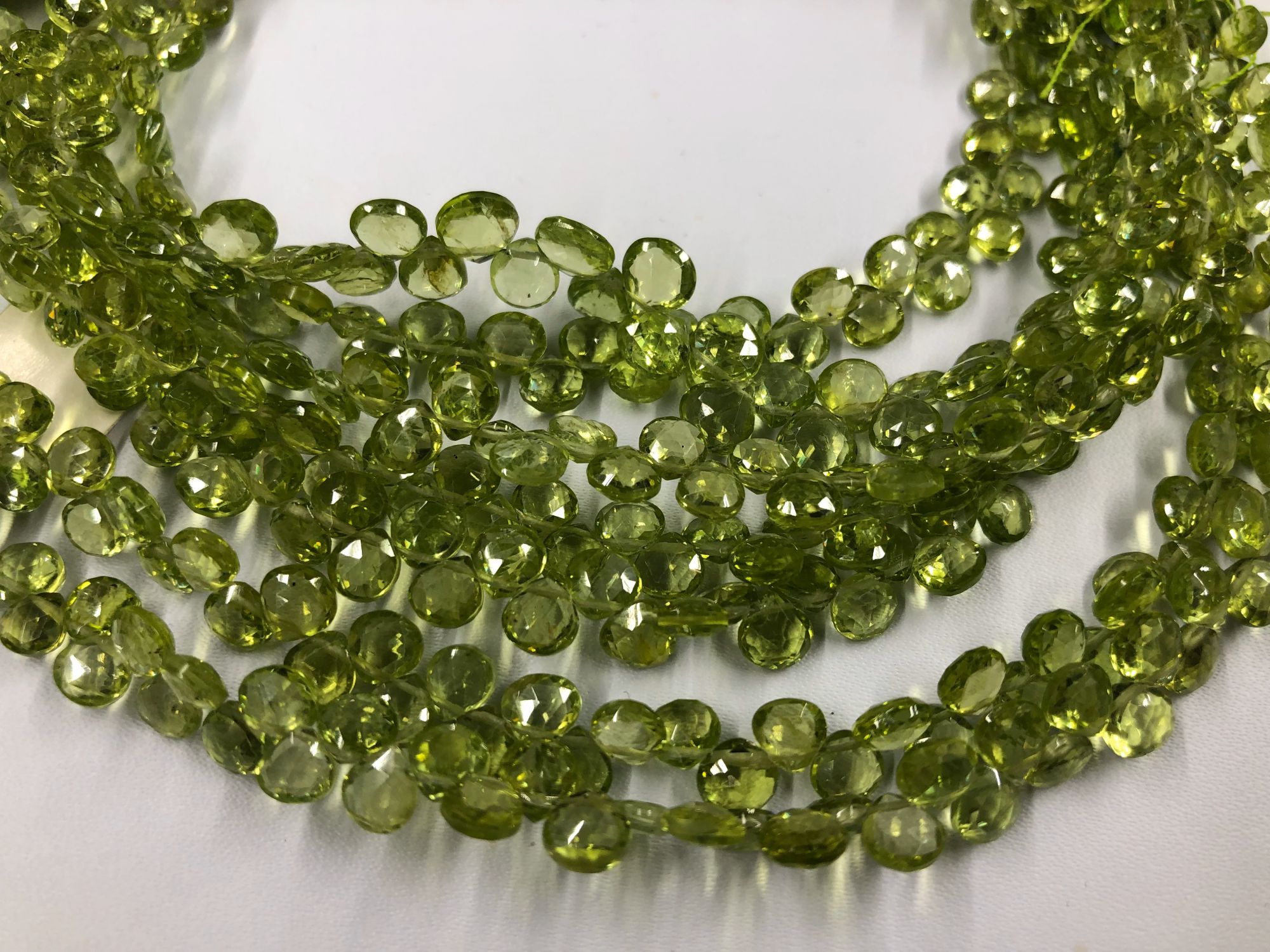 Peridot Heart Faceted
