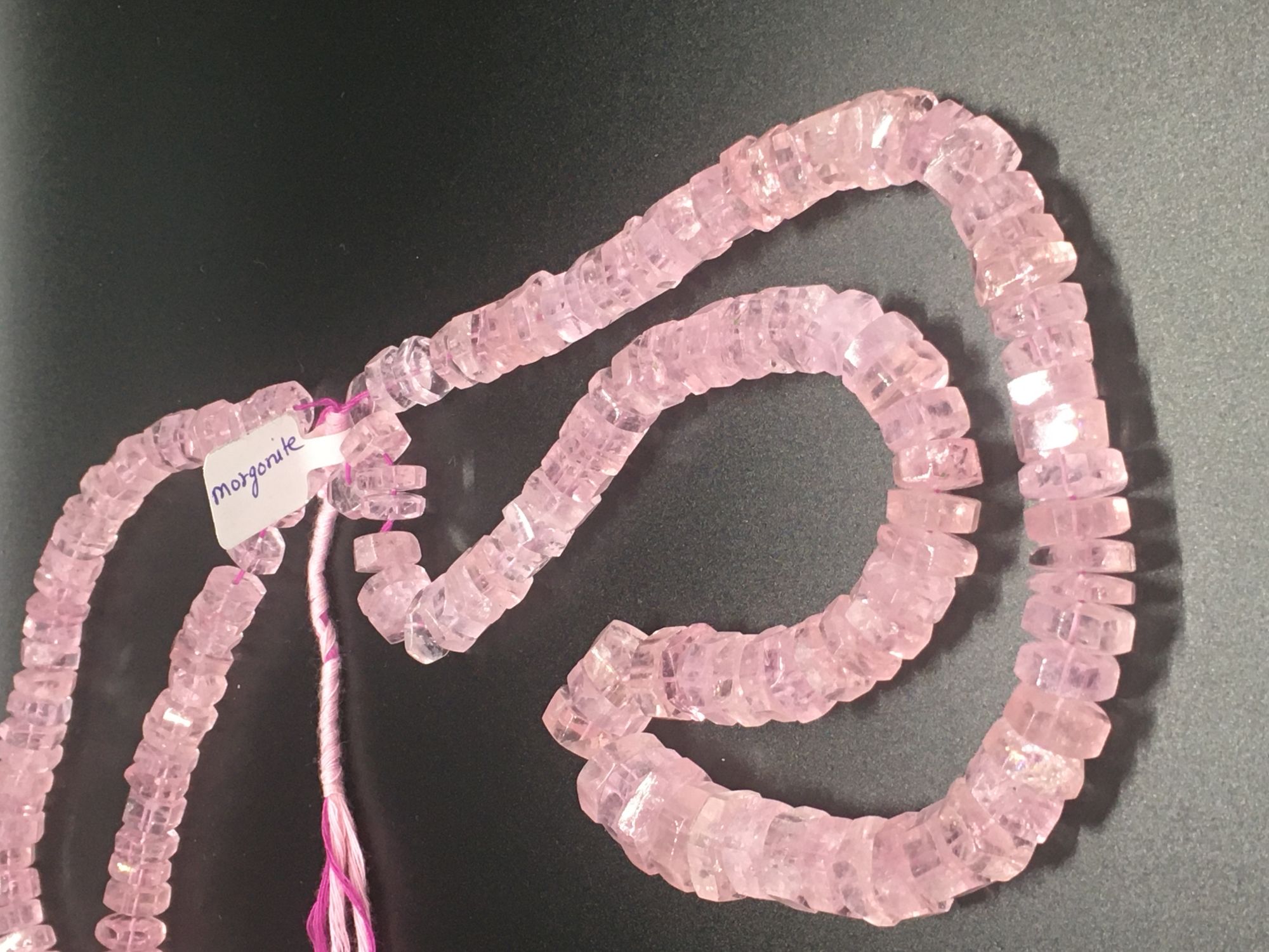 Morganite Disc Faceted