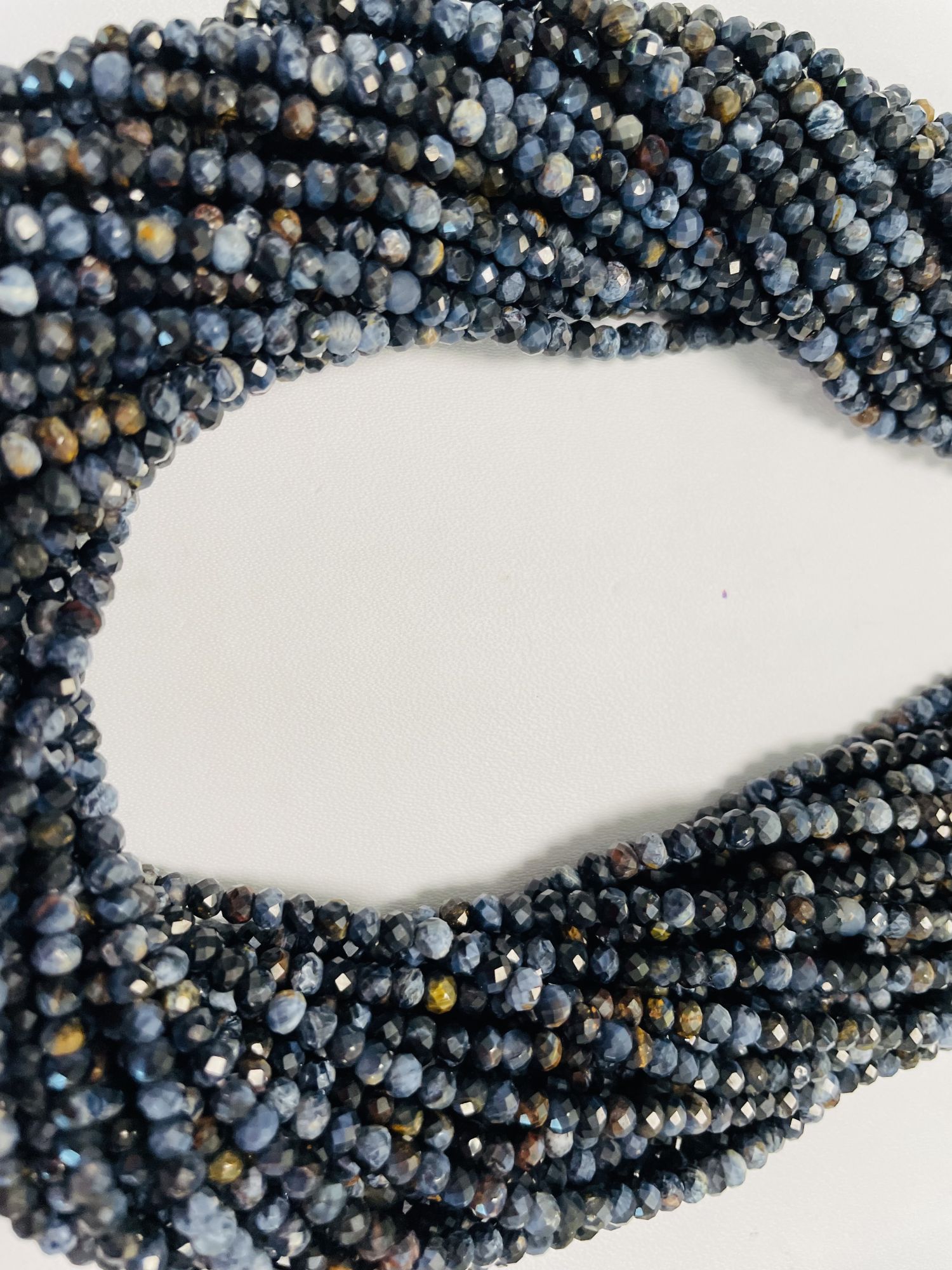 Petersite Rondelle Faceted