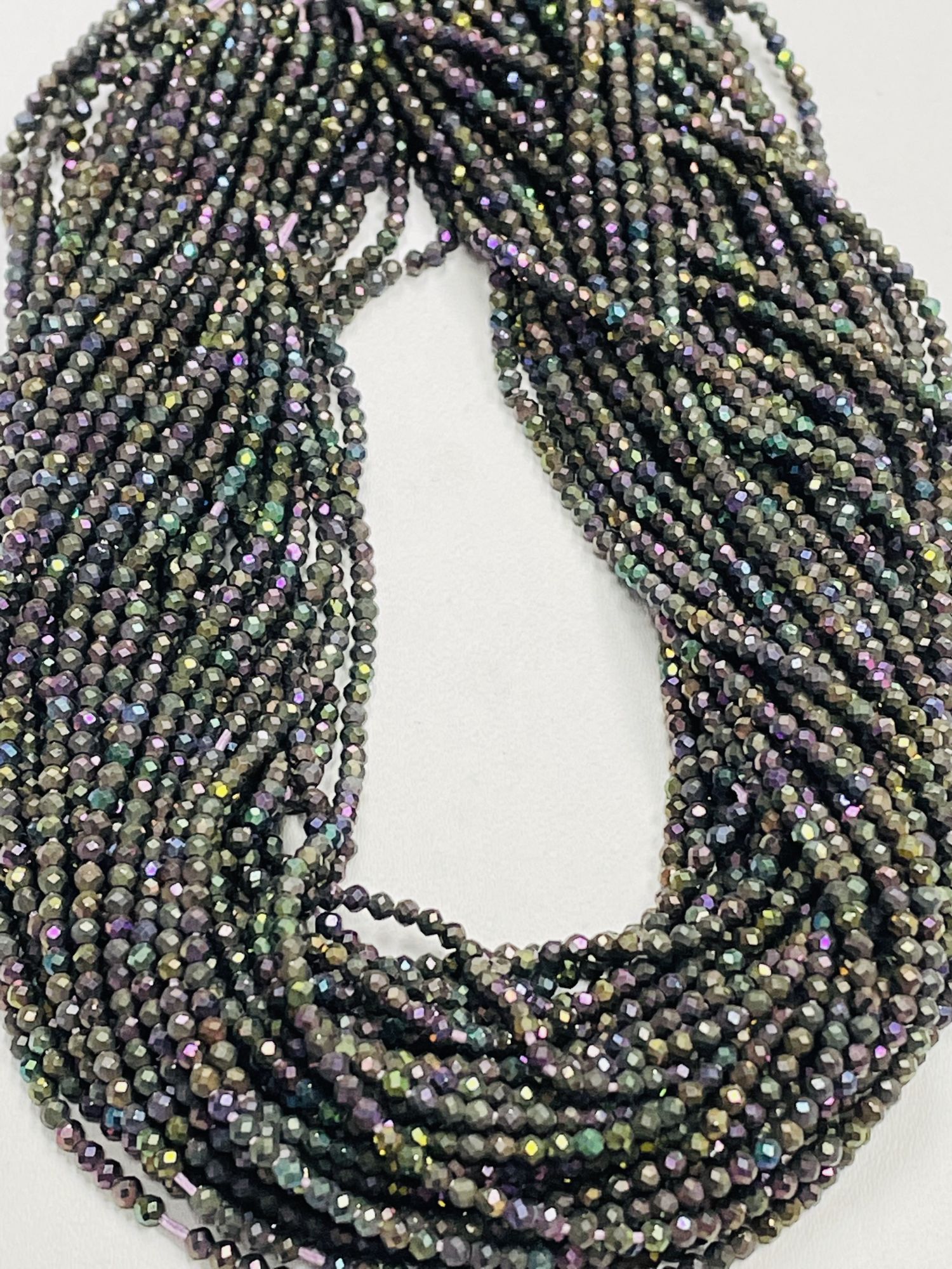 Mystic Purple Spinel Rondelle Faceted