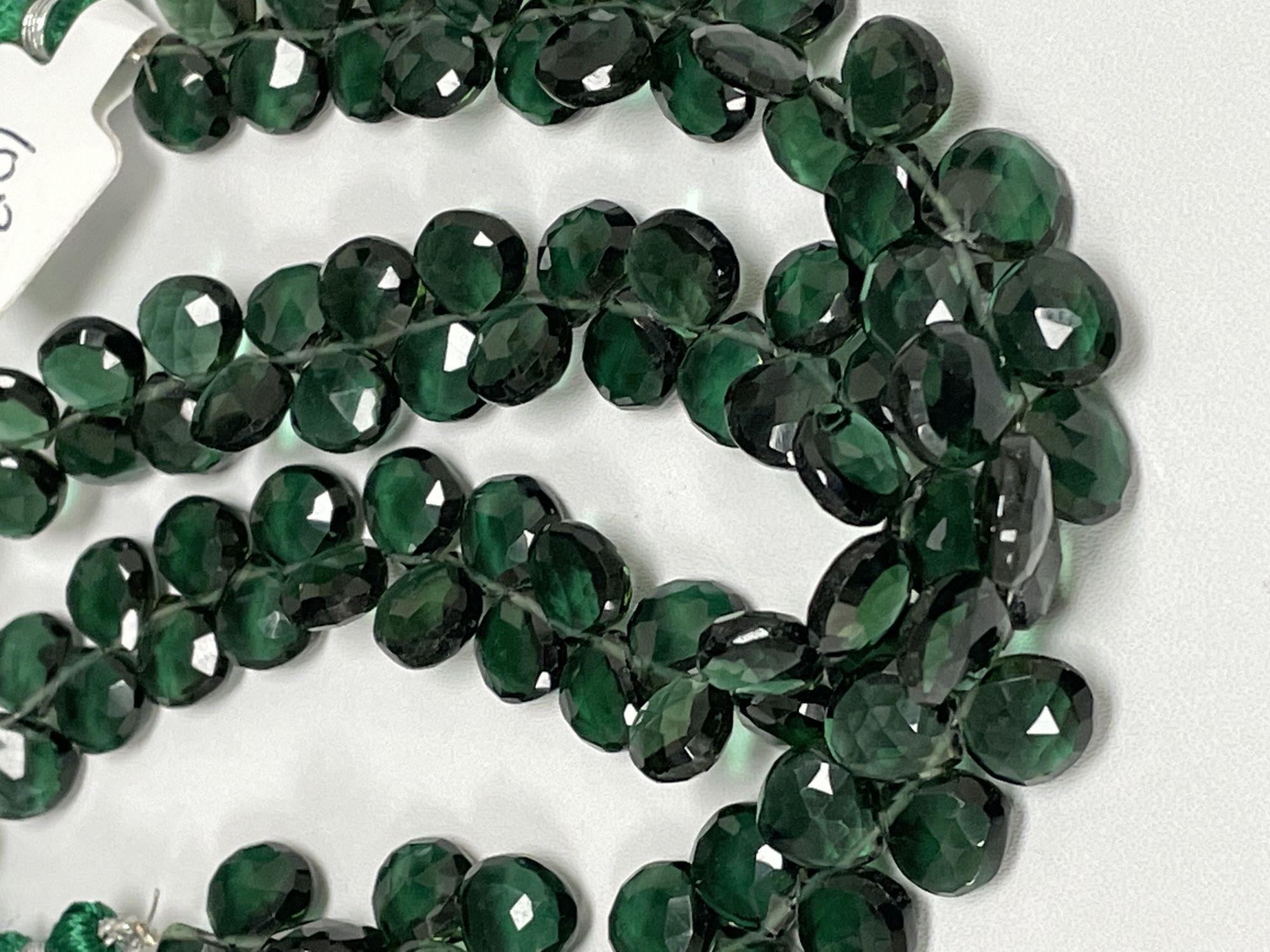 Green Hydro Quartz Heart Faceted