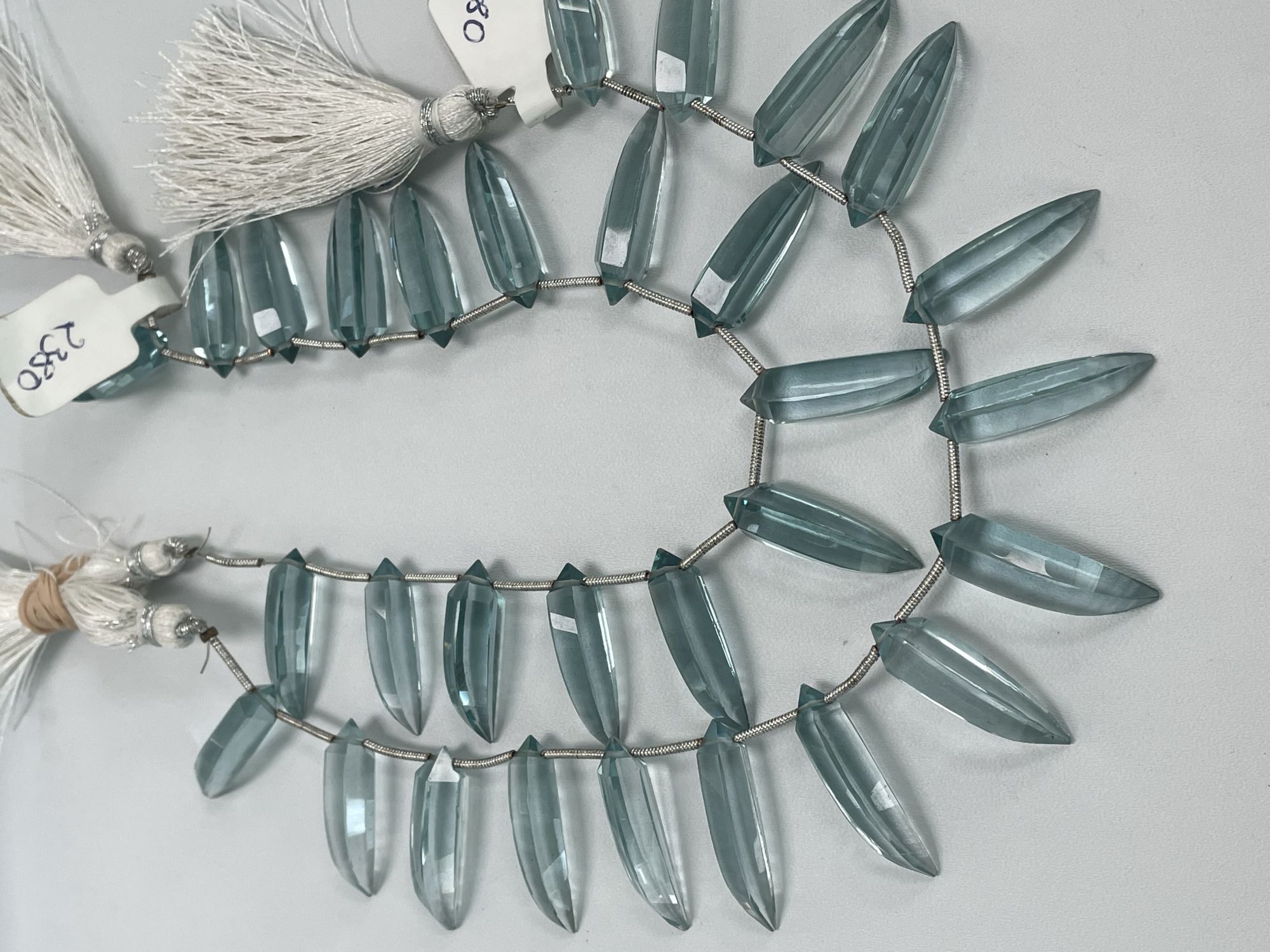 Aqua Hydro Quartz Okra Faceted