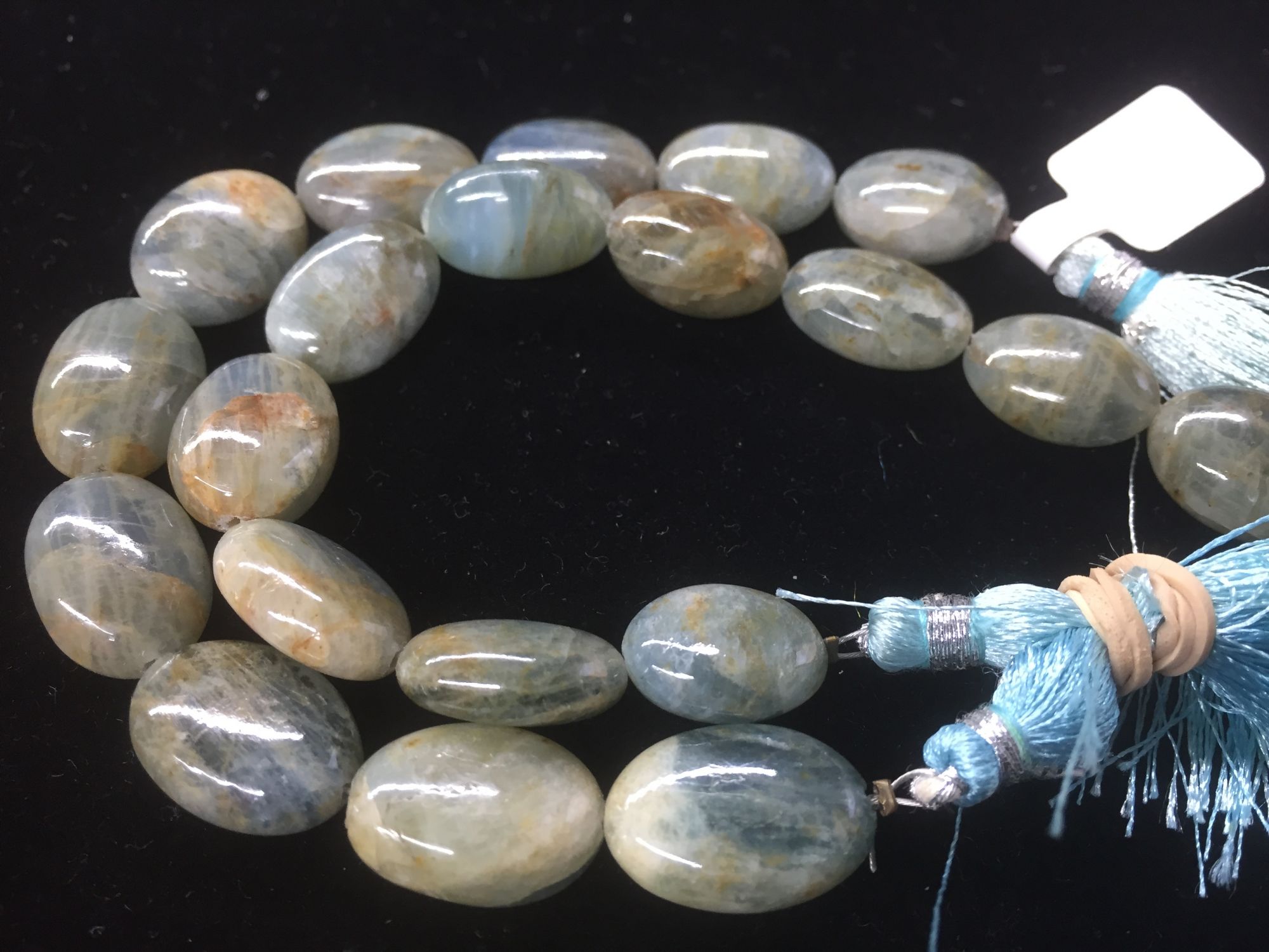 Aquamarine Ovals Smooth