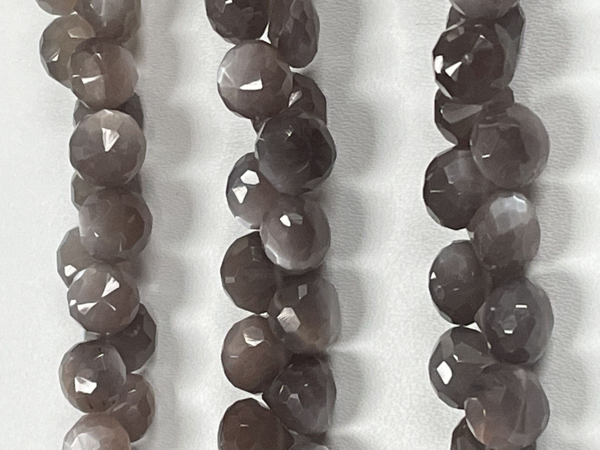 Chocolate Moonstone Onion Faceted