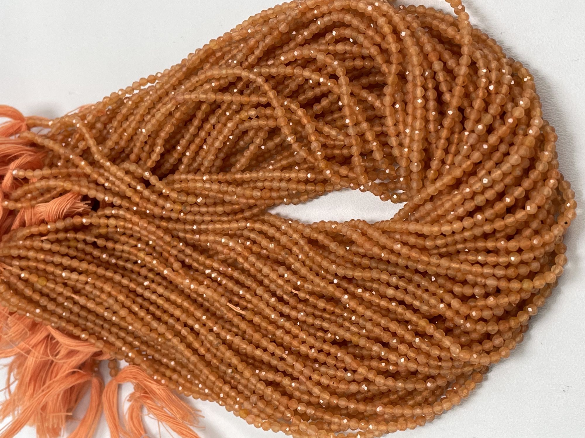 Carnelian Rondelle Faceted