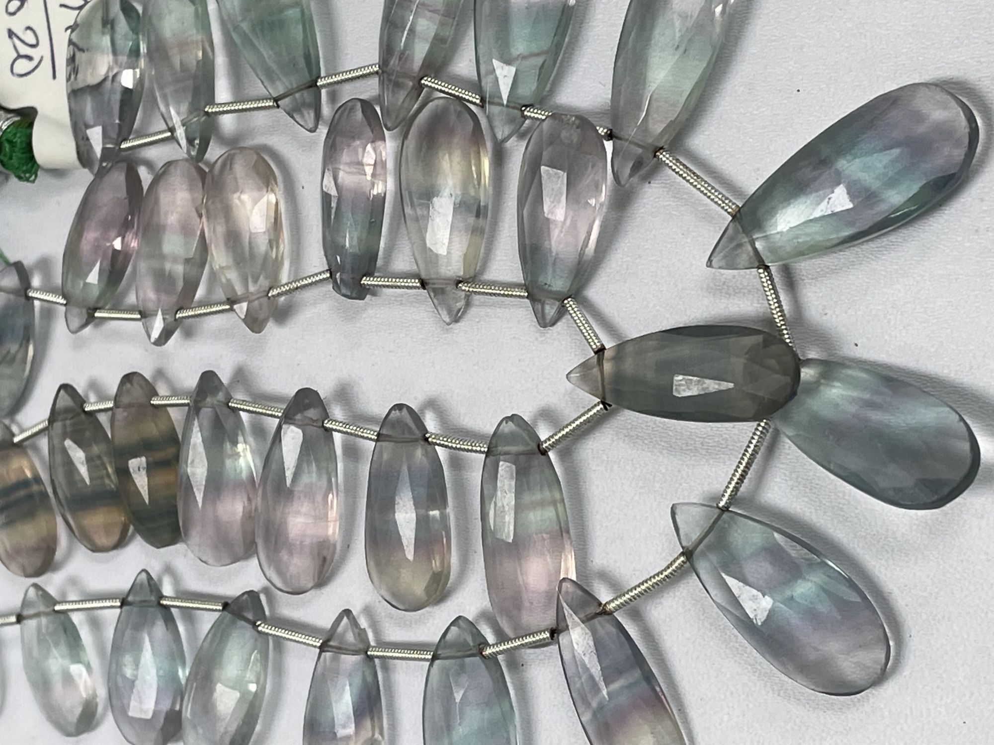 Fluorite Pears Faceted