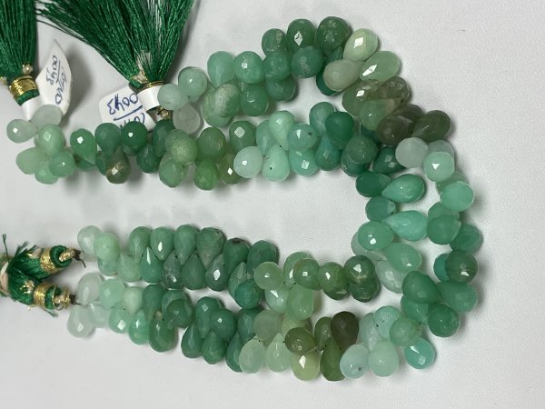 Chrysoprase Drop Faceted