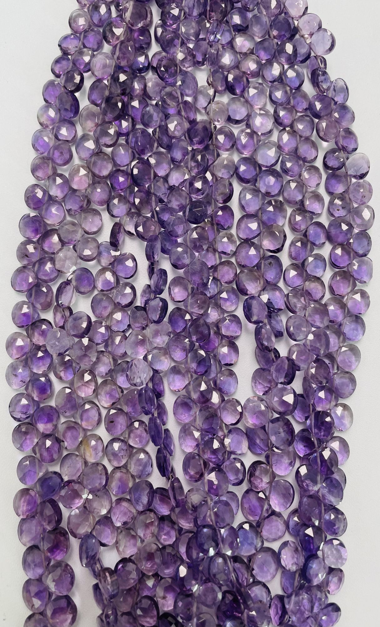 Purple Amethyst Heart Faceted