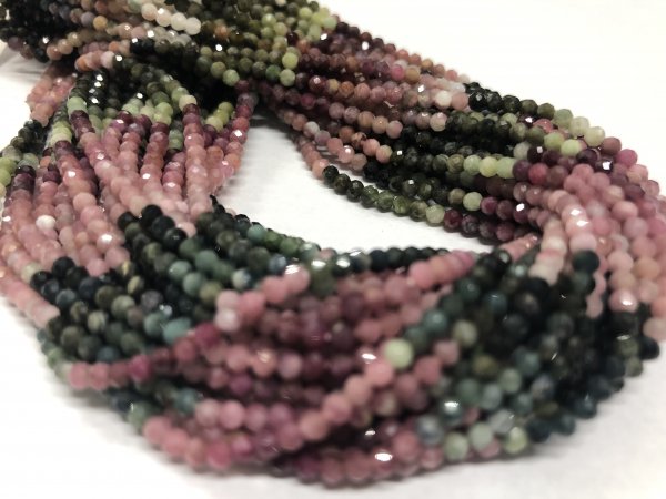 Watermelon Tourmaline Rounds Faceted