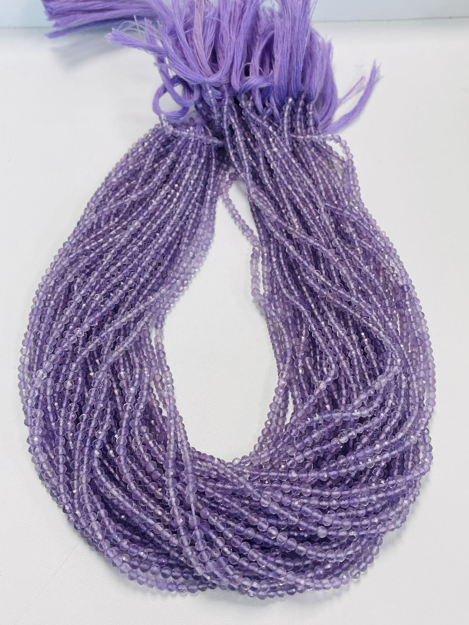 Purple Amethyst Rondelle Faceted