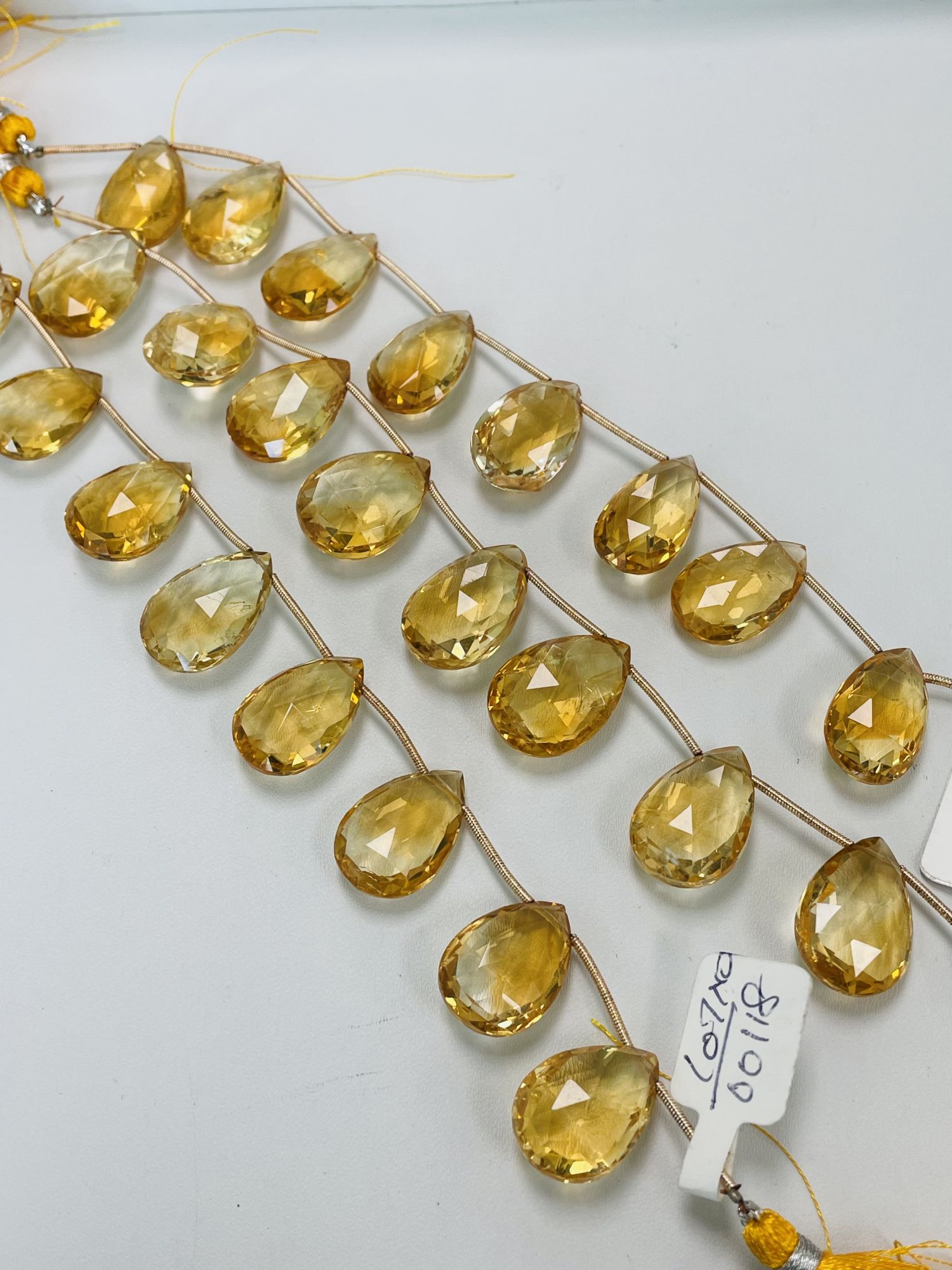 Citrine Pear Faceted