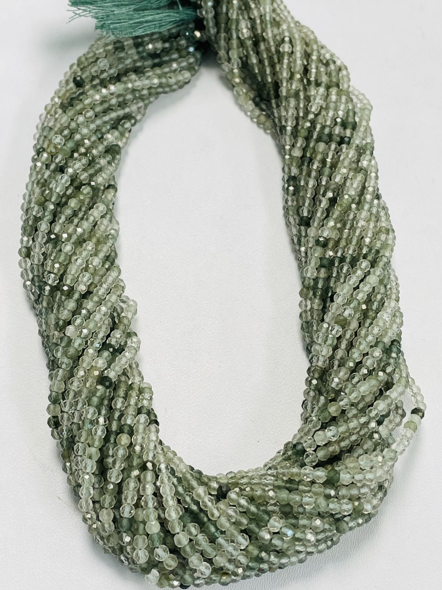 Rutilated Quartz Rondelle Faceted