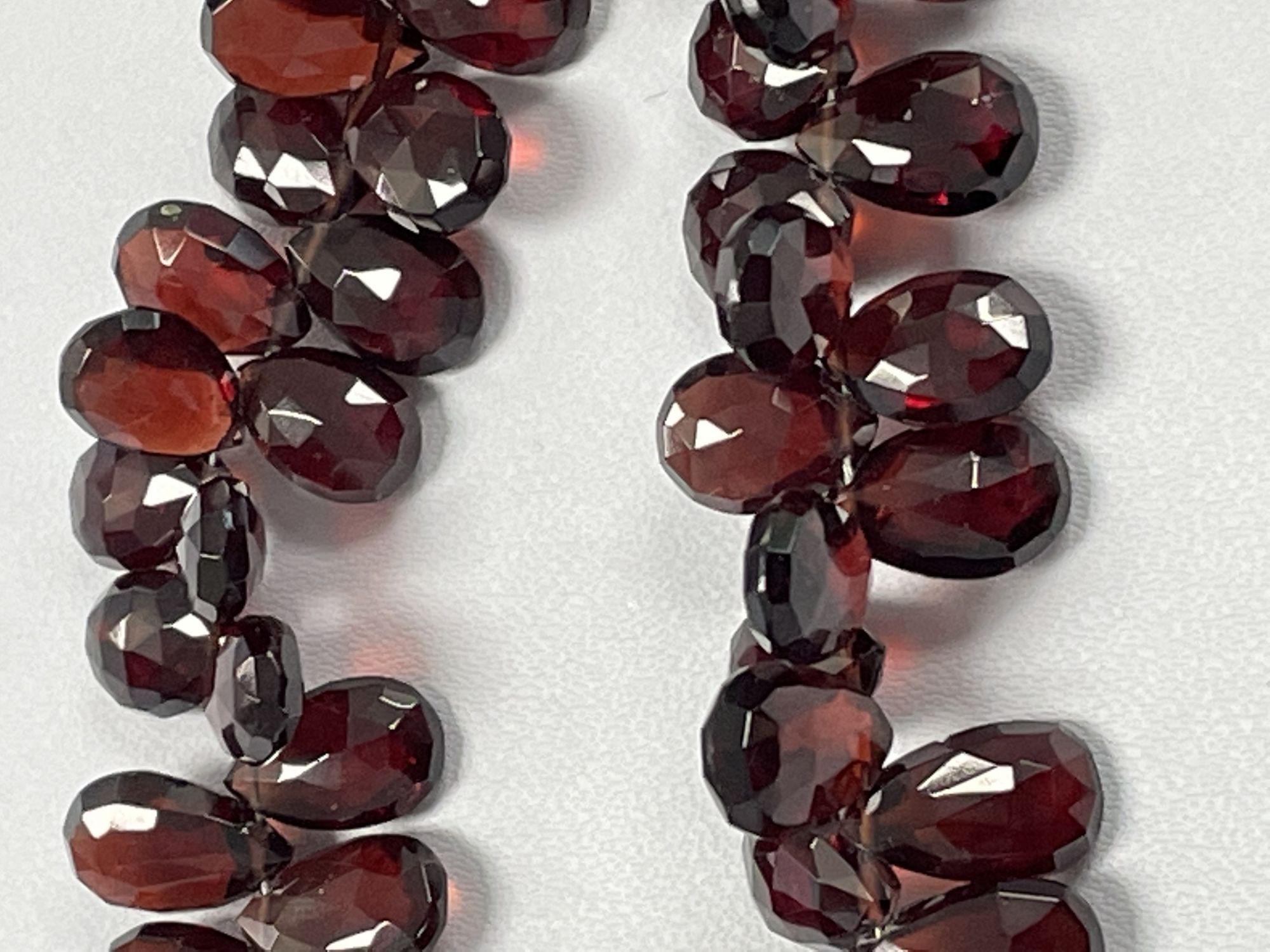 Red Garnet Pear Faceted