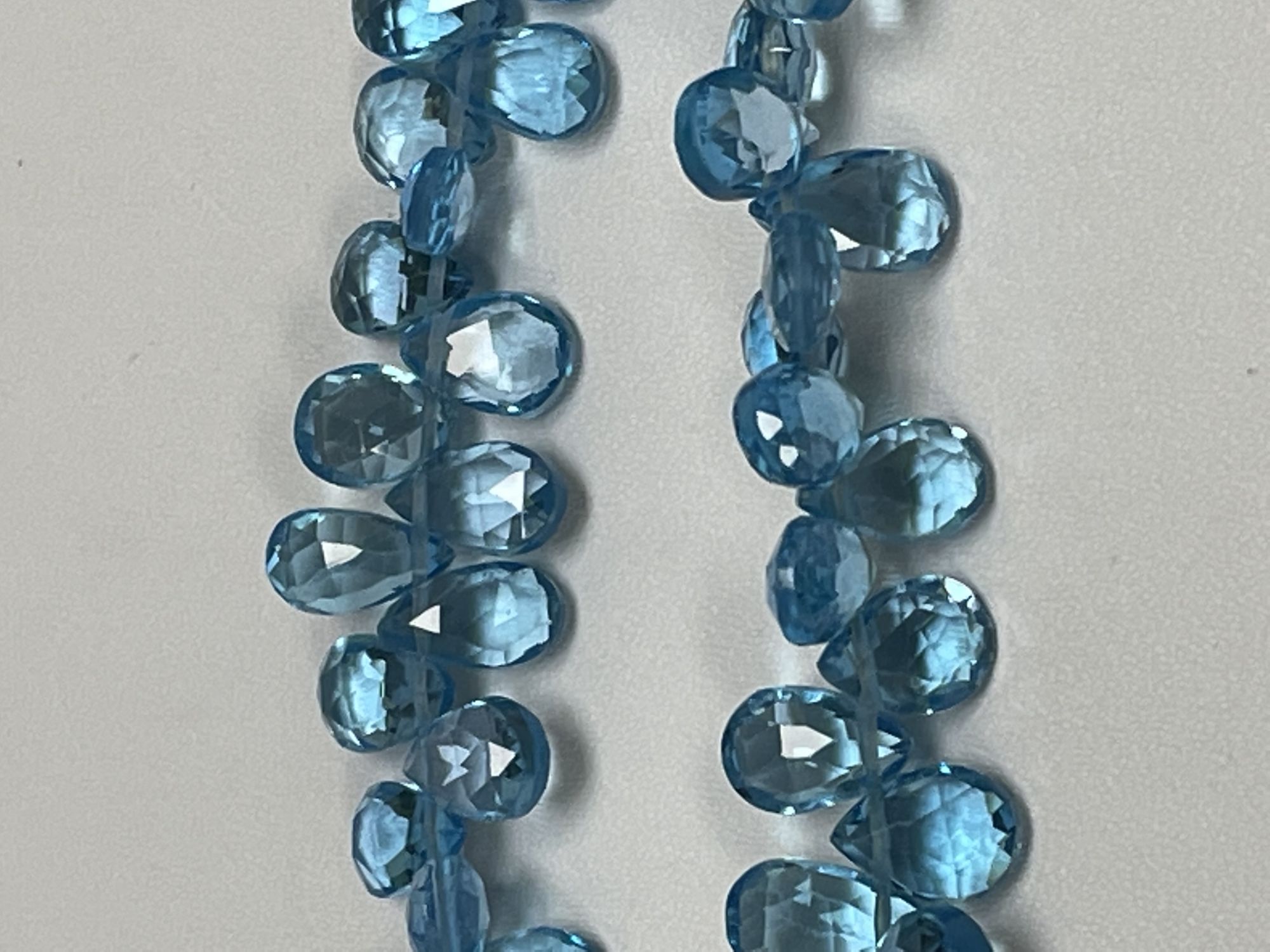 Swiss Blue Topaz Pear Faceted