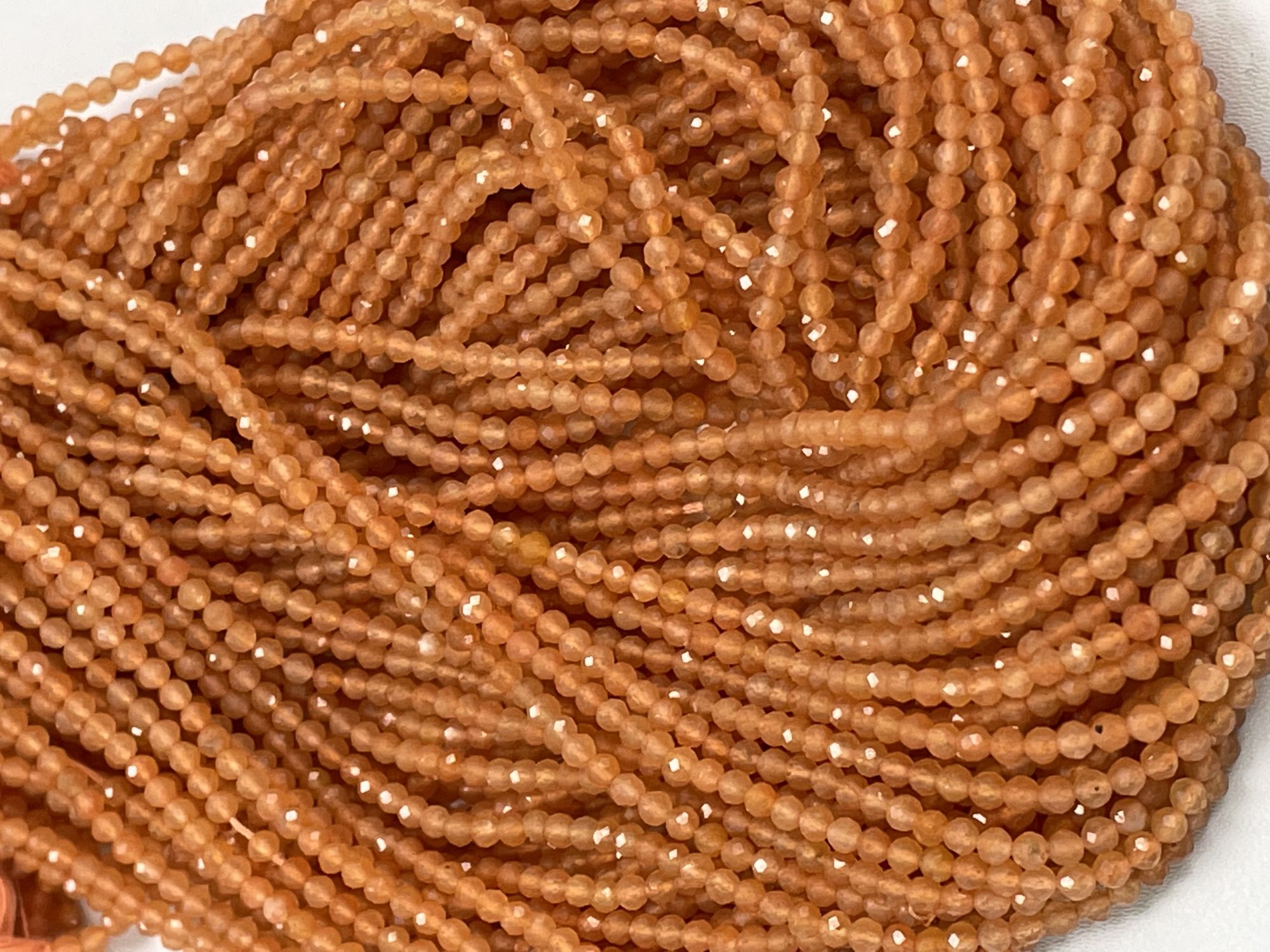 Carnelian Rondelle Faceted