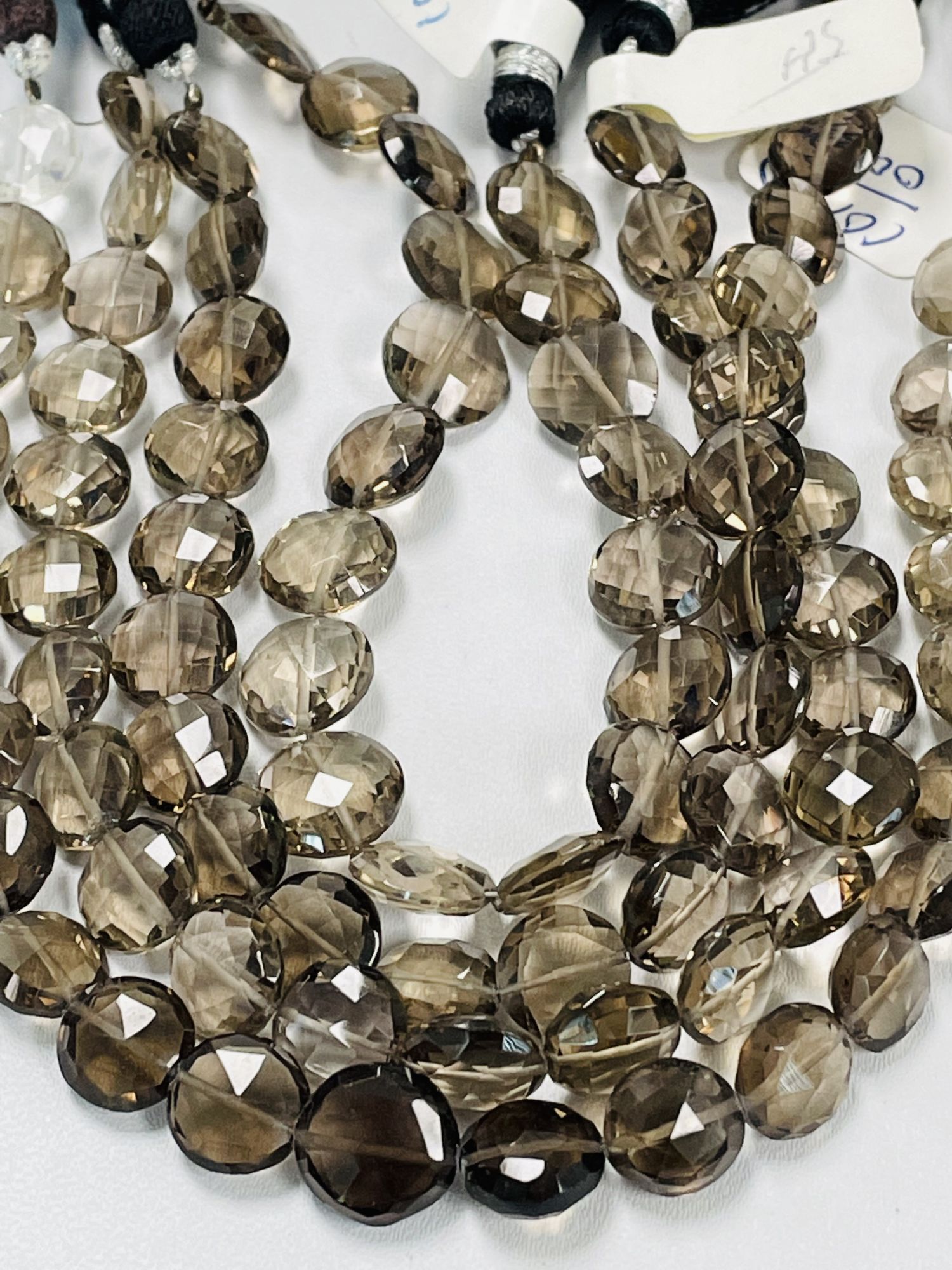 Smoky Quartz Coin Faceted