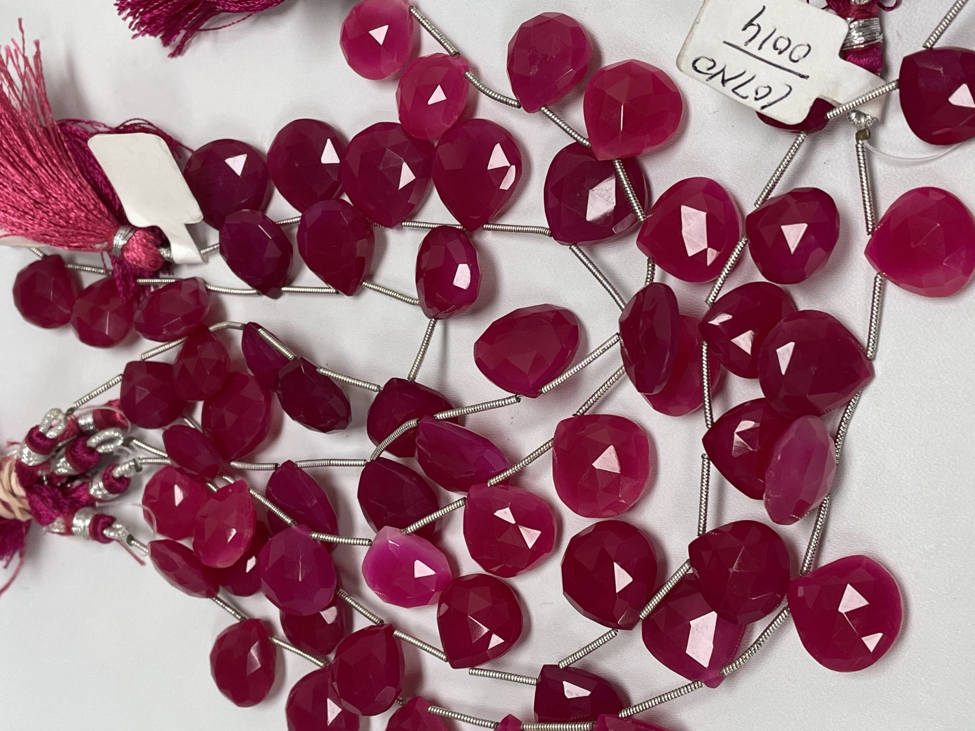 Pink Chalcedony Heart Faceted