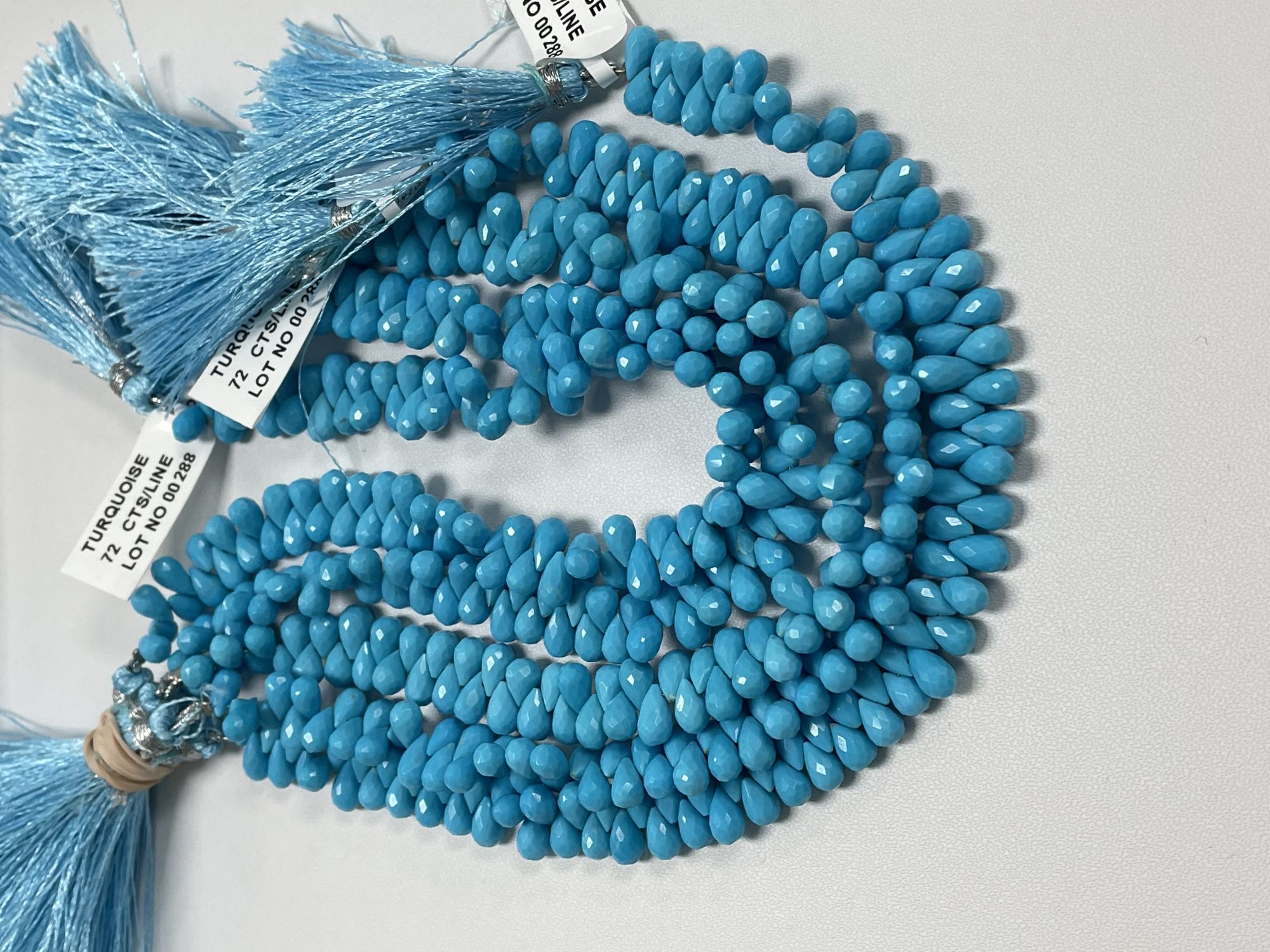 Turquoise Drop Faceted