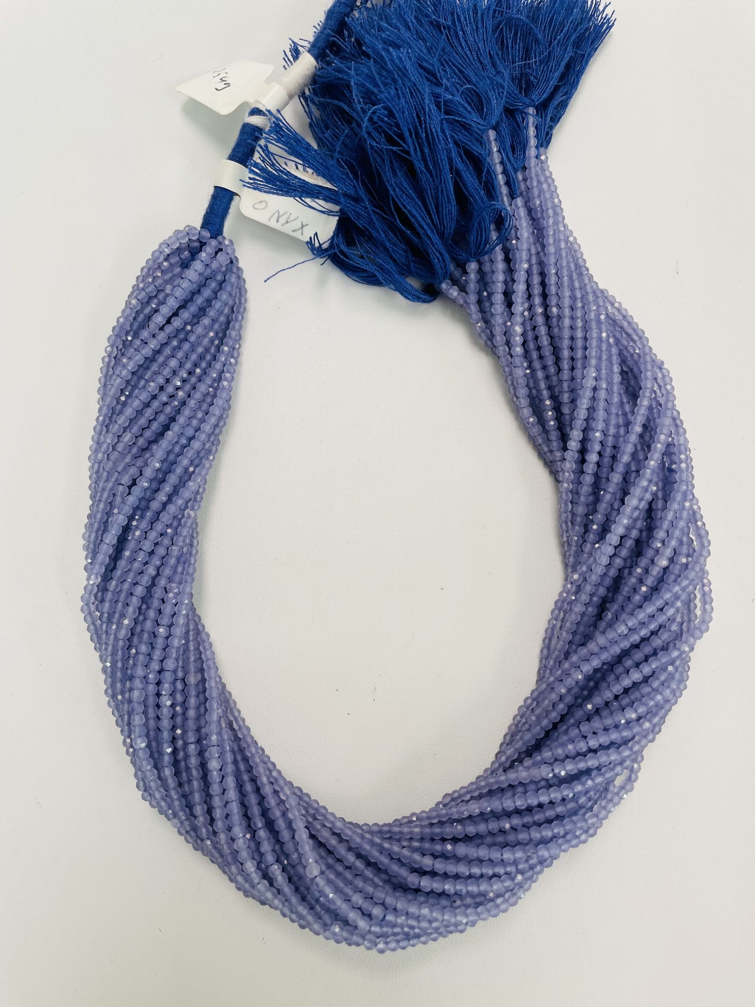 Purple Onyx Rondelle Faceted