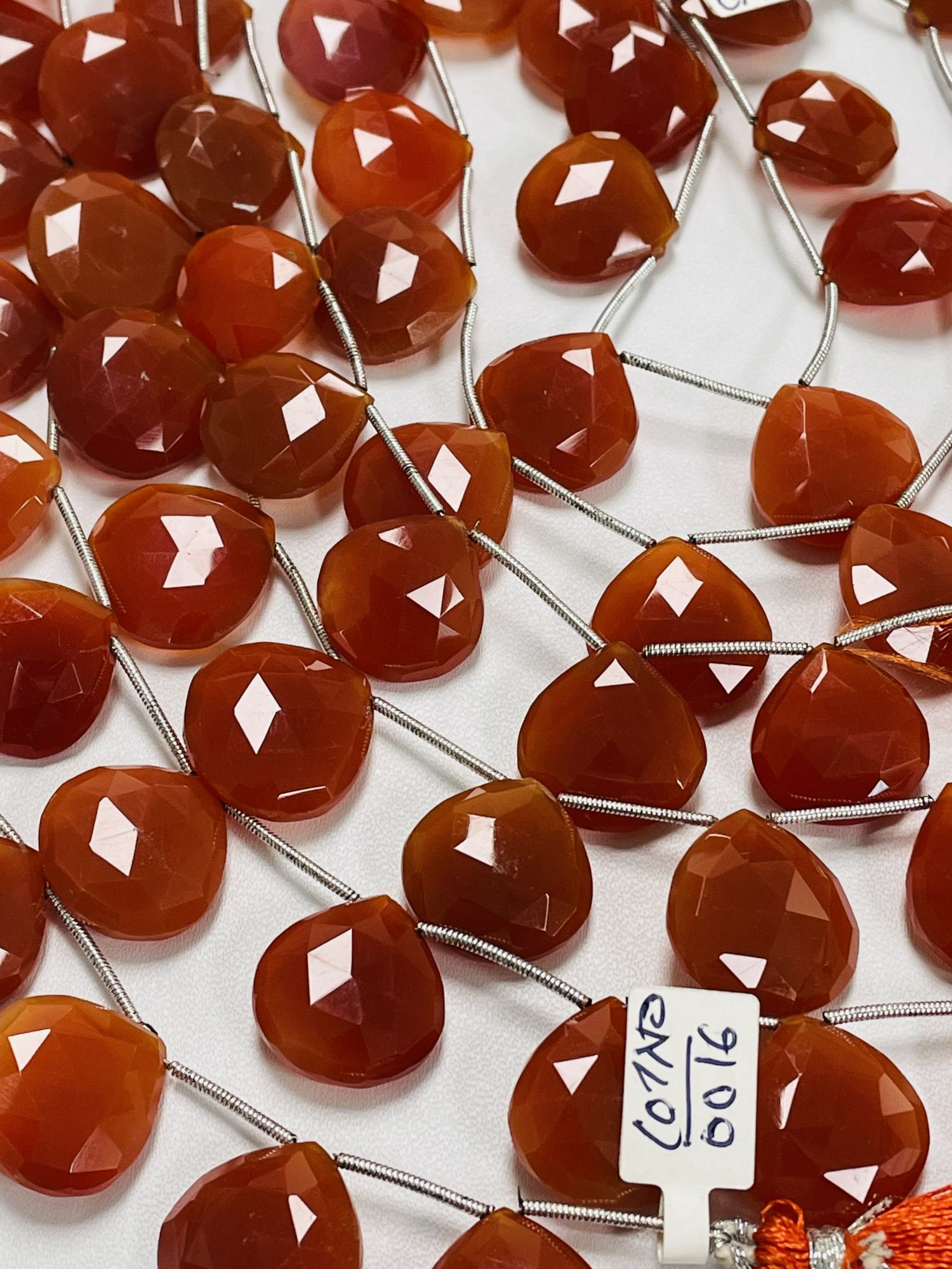 Carnelian Heart Faceted
