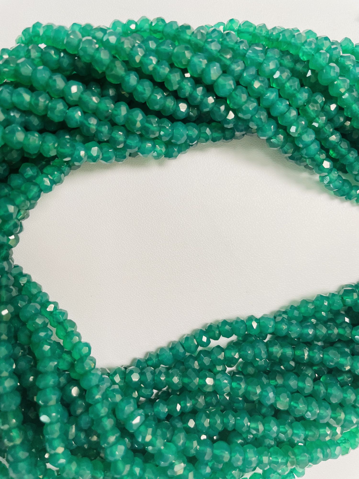 Onyx Rondelle Faceted