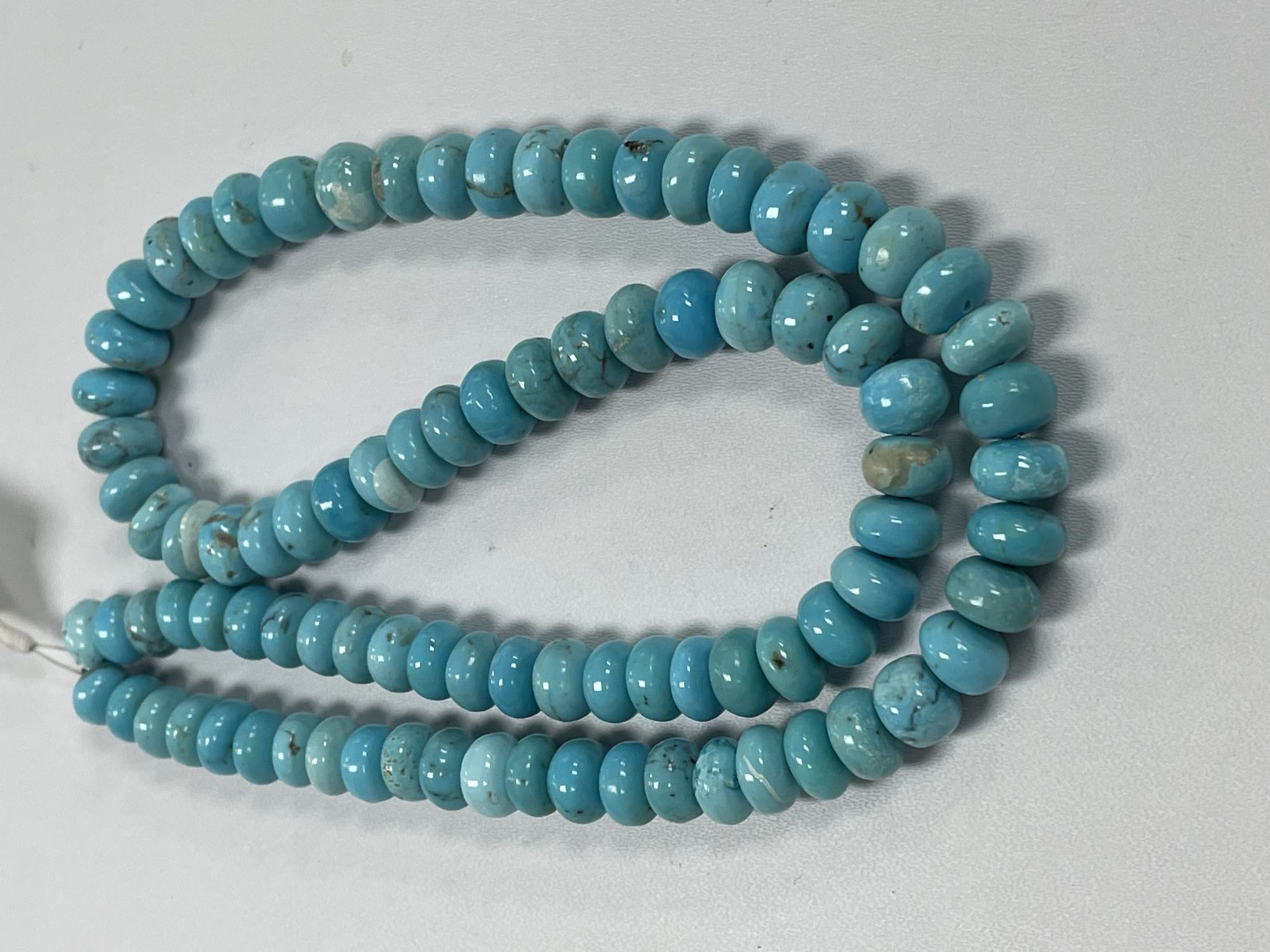 Turquoise Rondelle Smooth