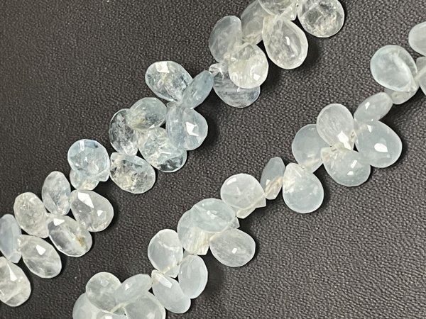 Aquamarine Pear Faceted