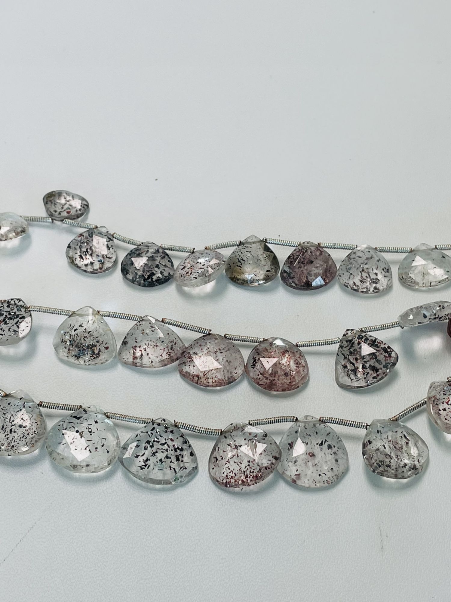 Moss Amethyst Heart Faceted