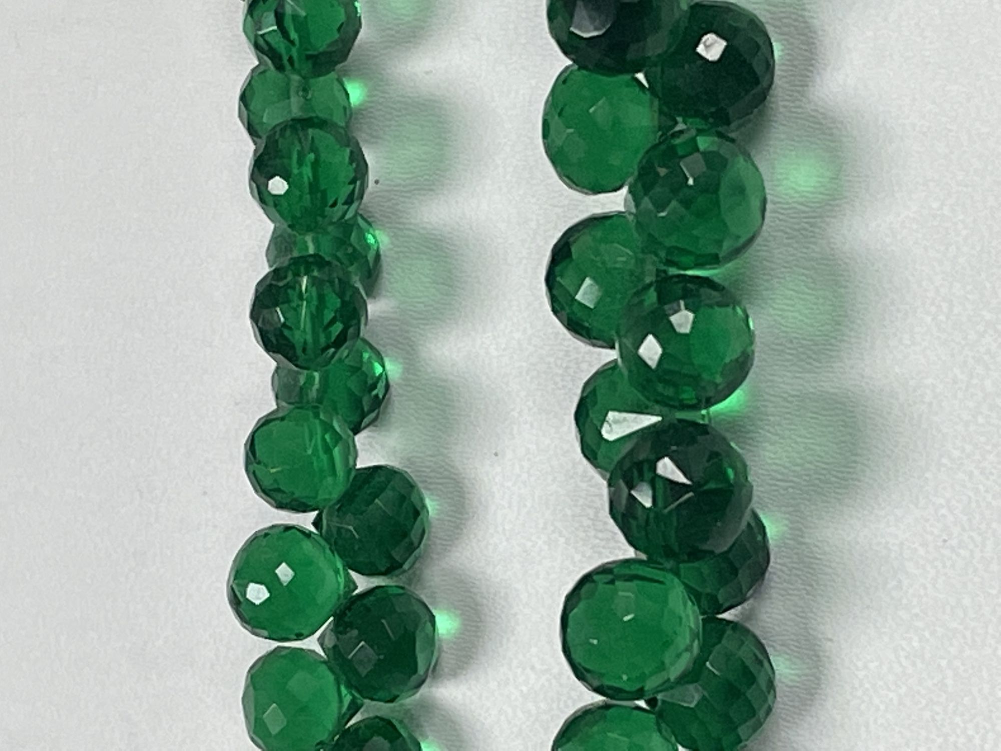 Green Hydro Quartz Onion Faceted