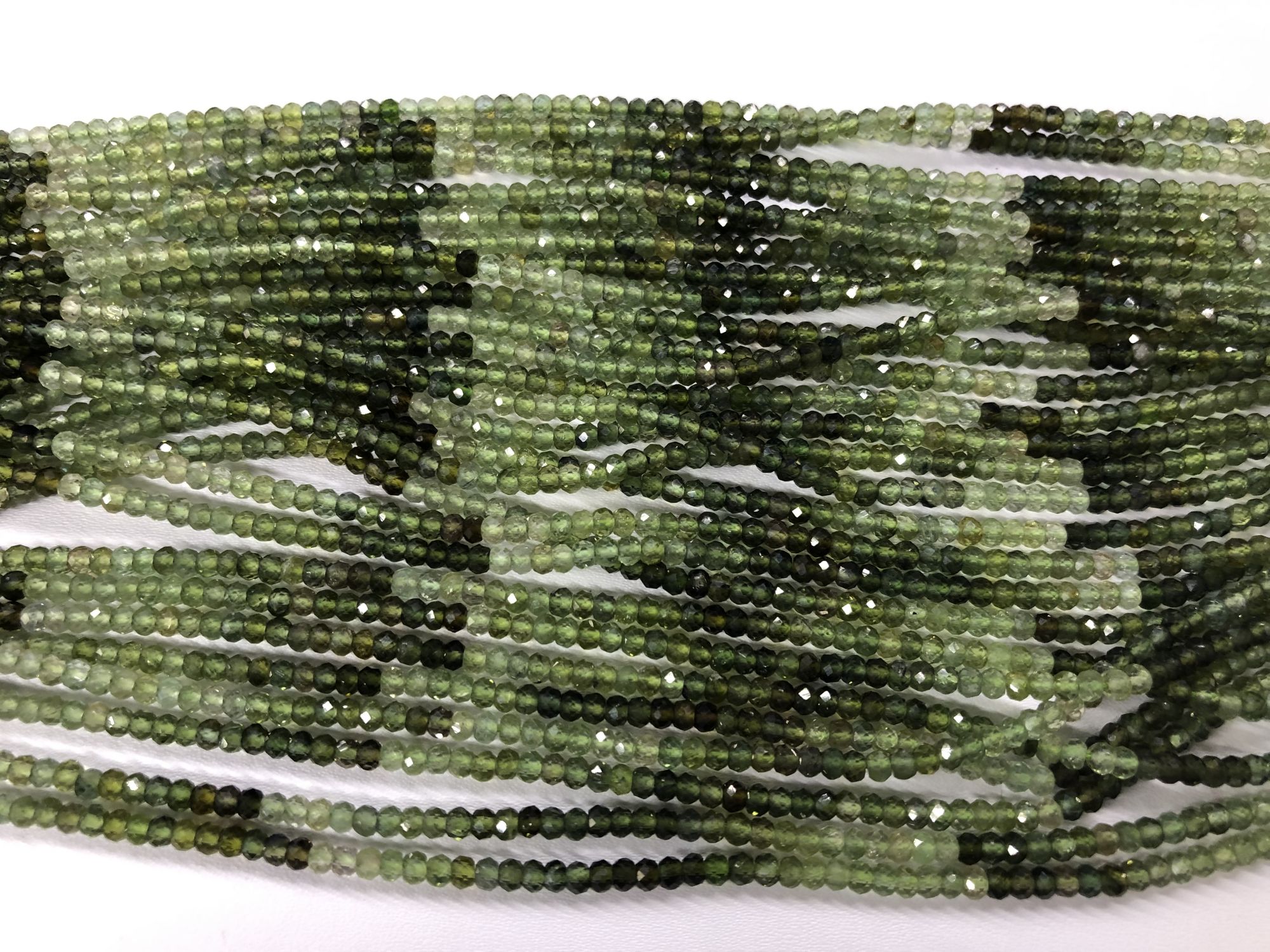 Natural  Tourmaline Rondelles Faceted