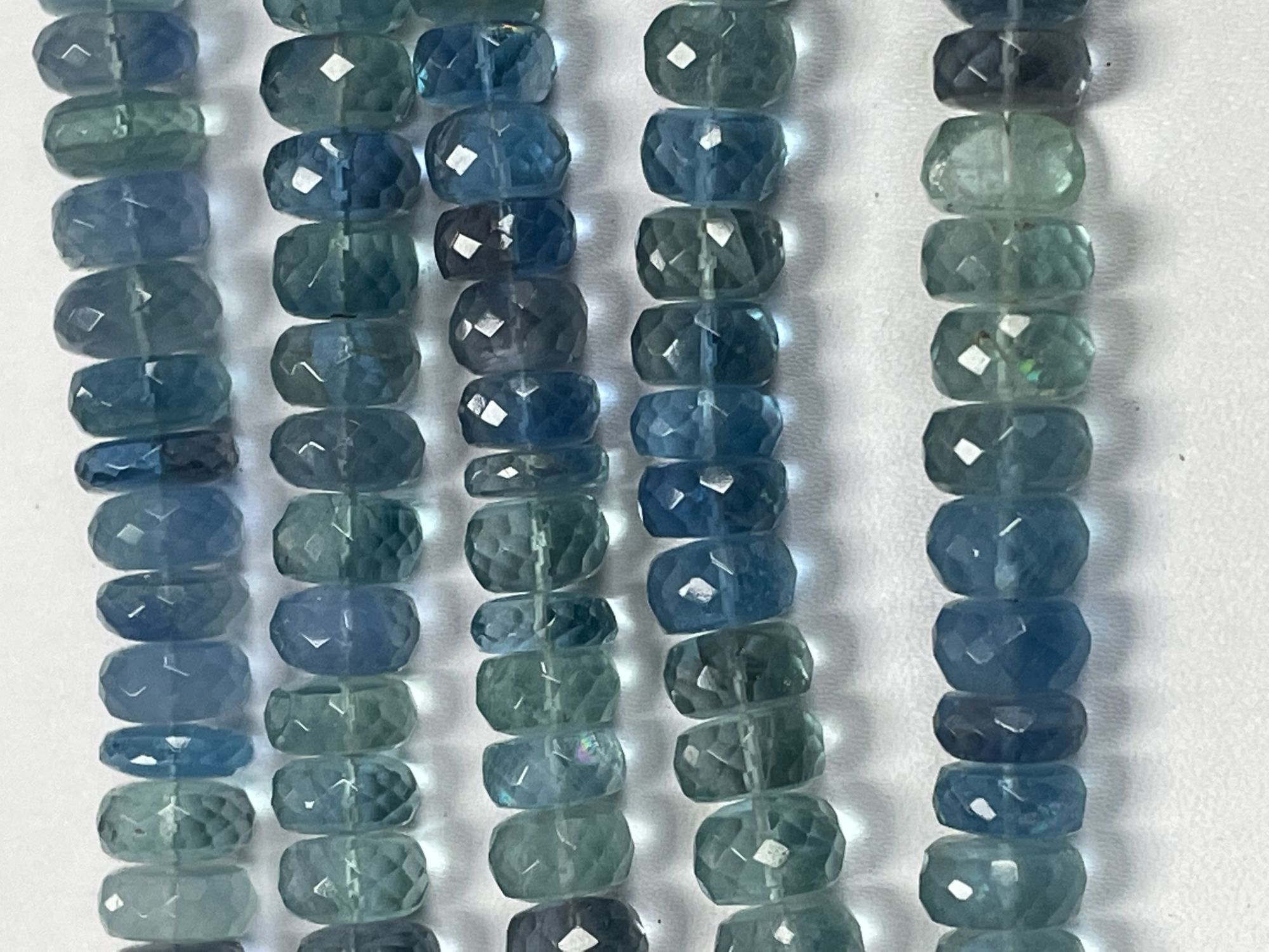Fluorite Rondelles Faceted