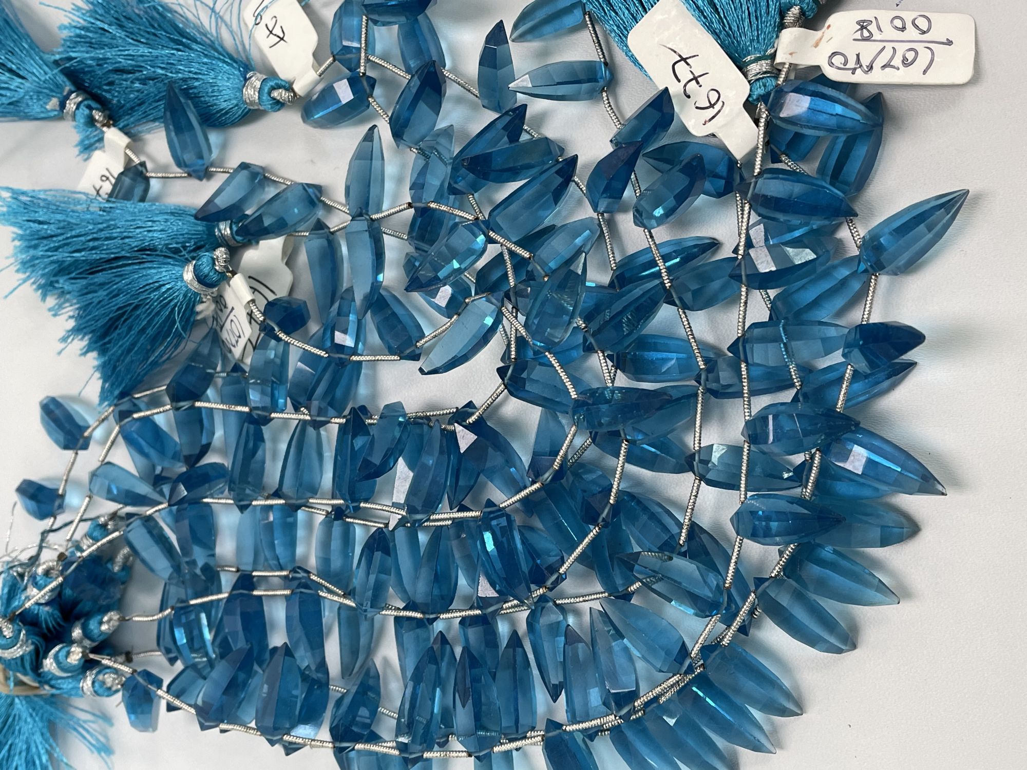 Swiss Blue Hydro Quartz Okra Faceted