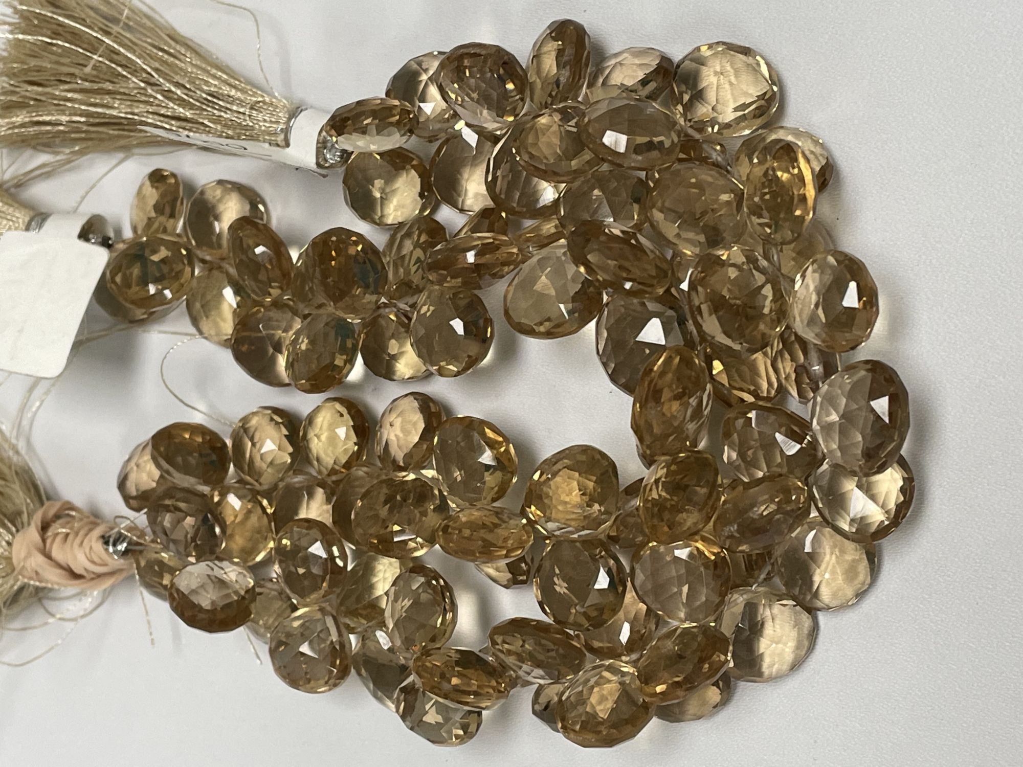 Champagne Quartz Heart Faceted