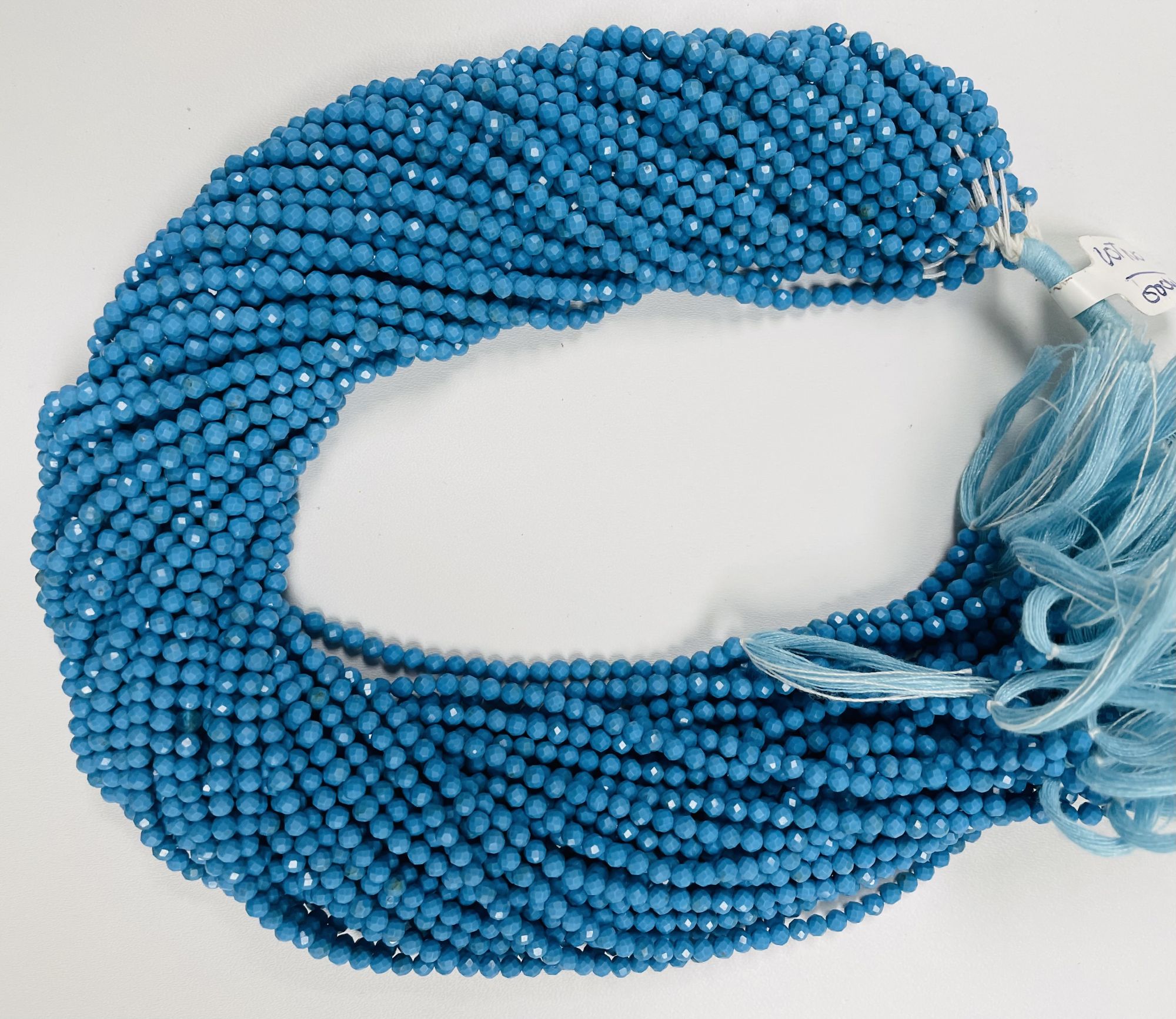 Howlite Rondelles Faceted